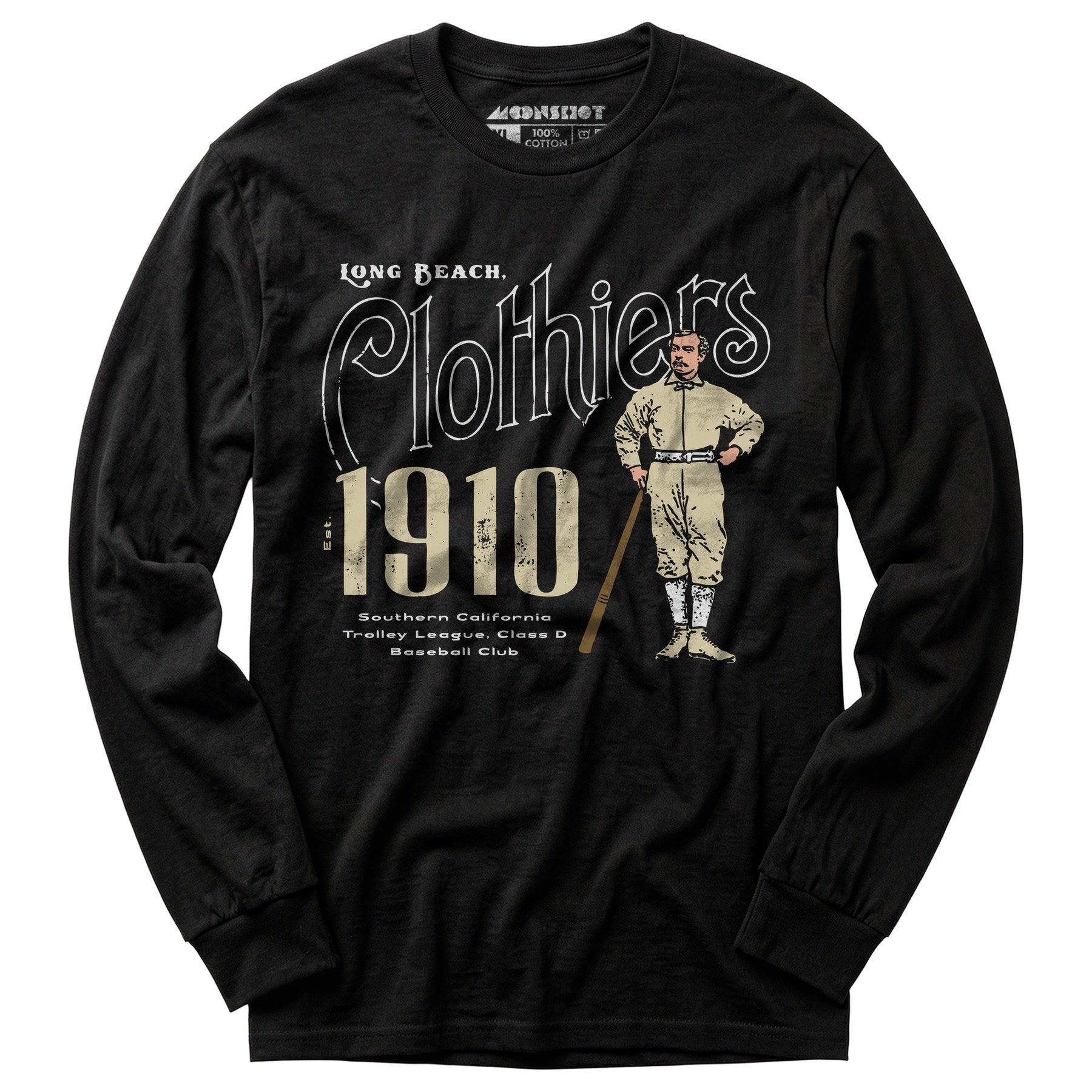 Long Beach Clothiers - California - Vintage Defunct Baseball Teams - Long Sleeve T-Shirt