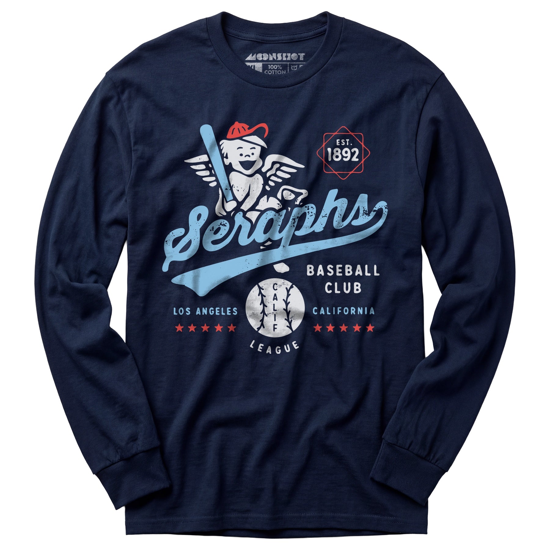 Los Angeles Seraphs - California - Vintage Defunct Baseball Teams - Long Sleeve T-Shirt