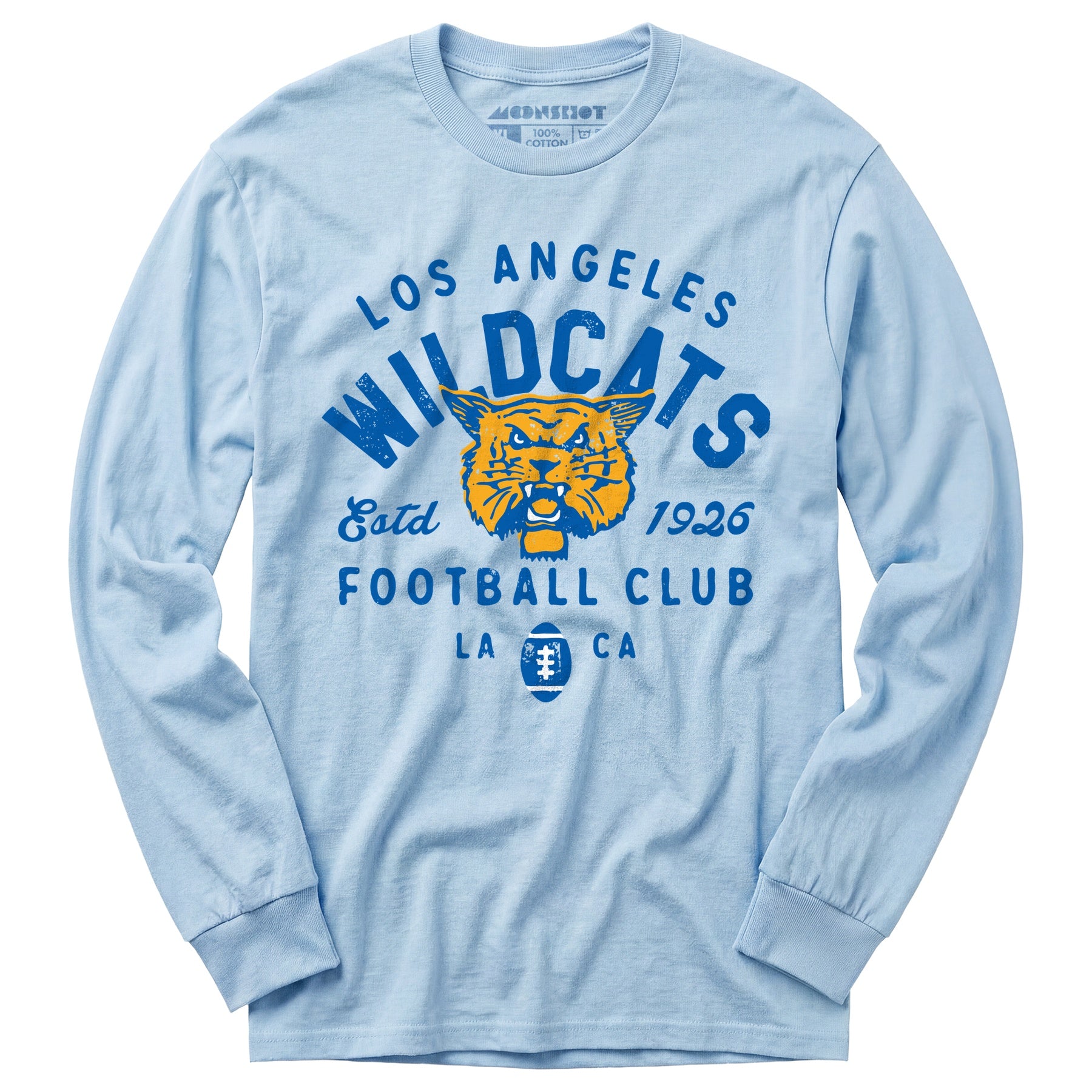 Los Angeles Wildcats - California - Vintage Defunct Football Teams - Long Sleeve T-Shirt