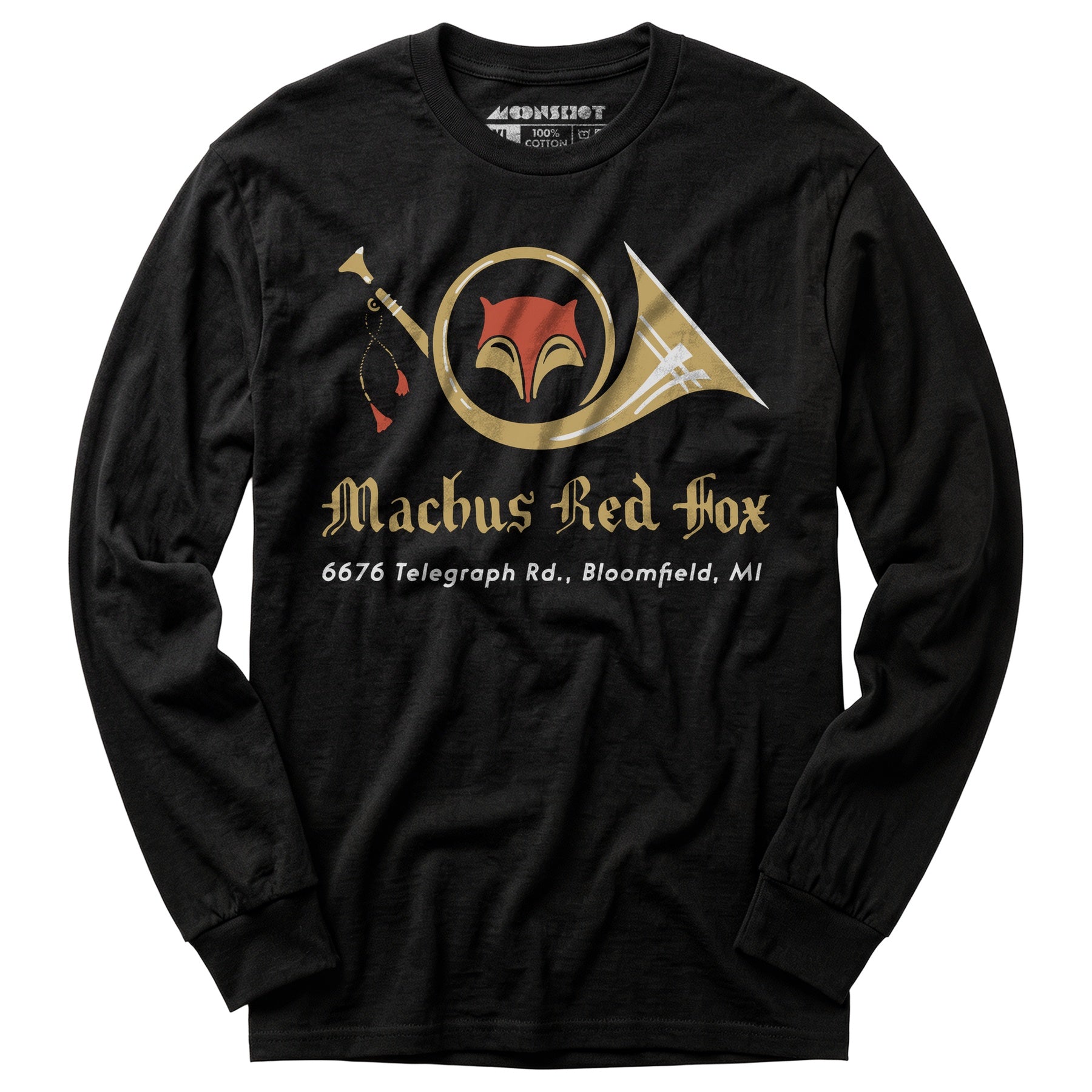 Machus Red Fox - Bloomfield, MI - Vintage Restaurant - Long Sleeve T-Shirt