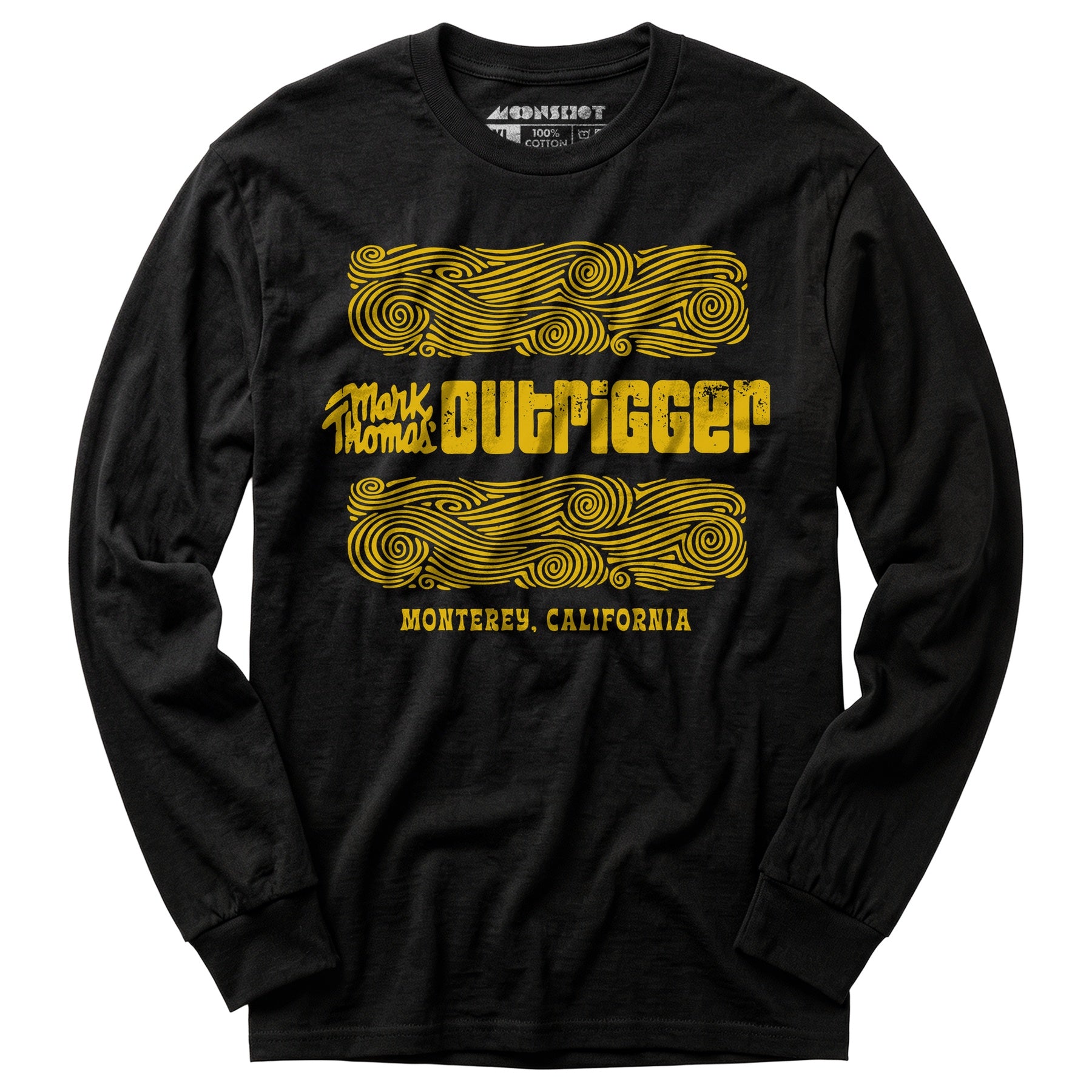 Mark Thomas Outrigger - Monterey, CA - Vintage Tiki Bar - Long Sleeve T-Shirt