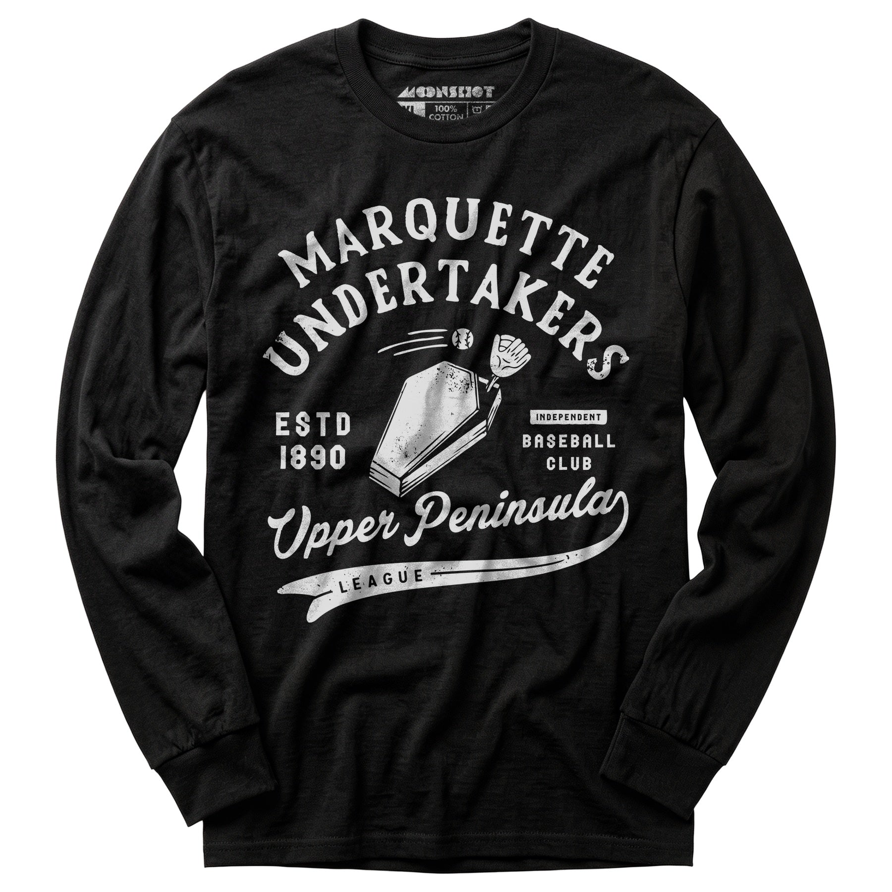 Marquette Undertakers - Michigan - Vintage Defunct Baseball Teams - Long Sleeve T-Shirt