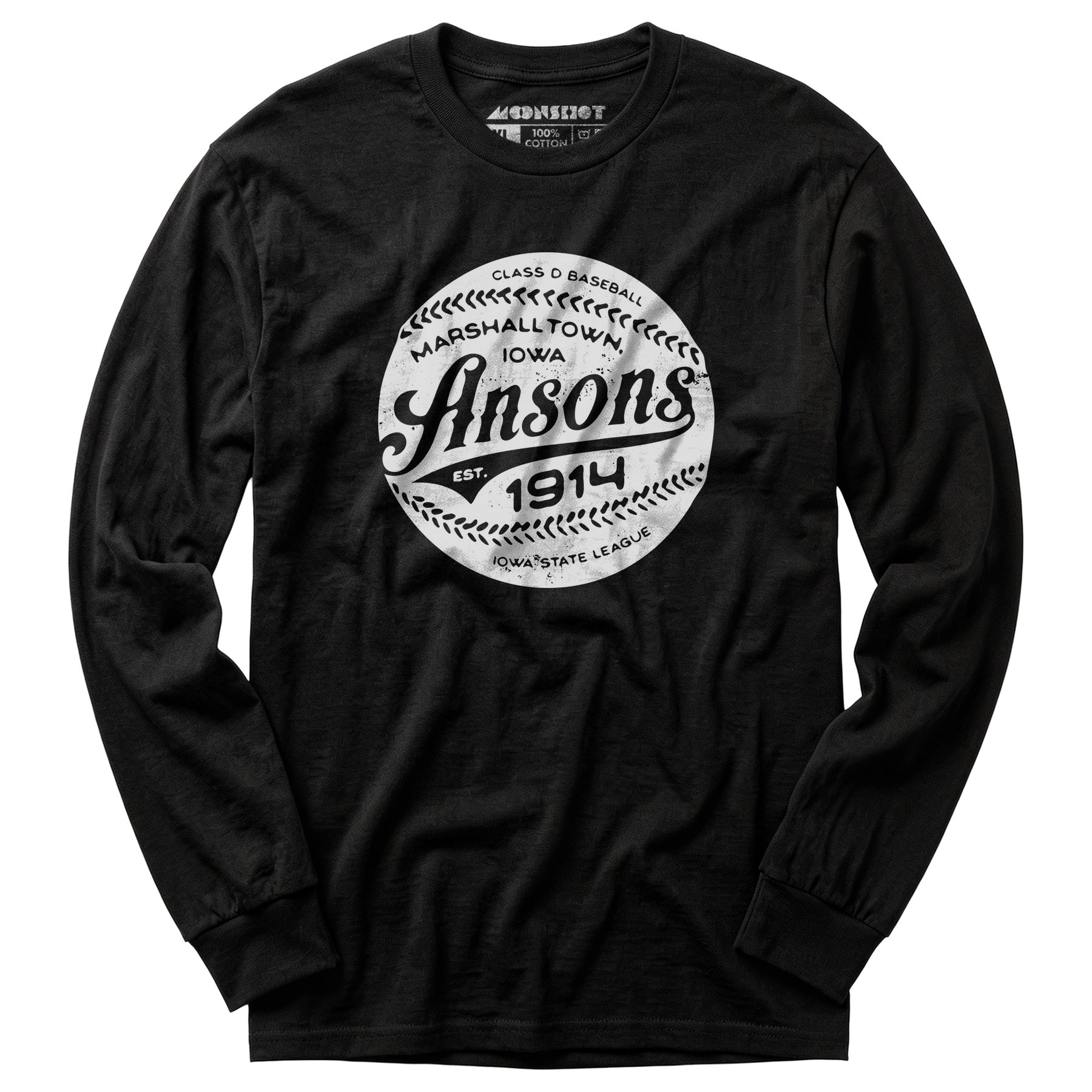 Marshalltown Ansons - Iowa - Vintage Defunct Baseball Teams - Long Sleeve T-Shirt