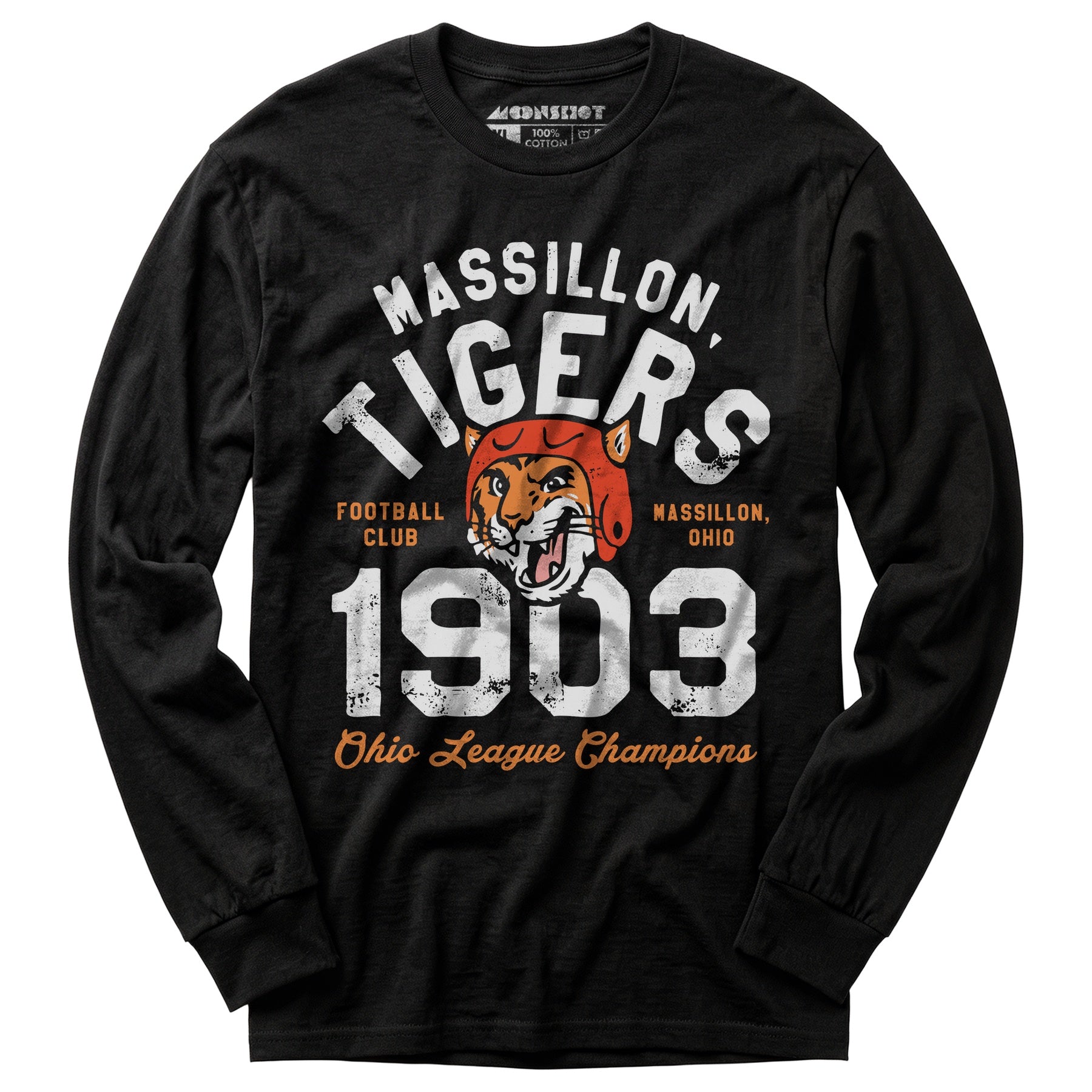 Massillon Tigers - Ohio - Vintage Defunct Football Teams - Long Sleeve T-Shirt