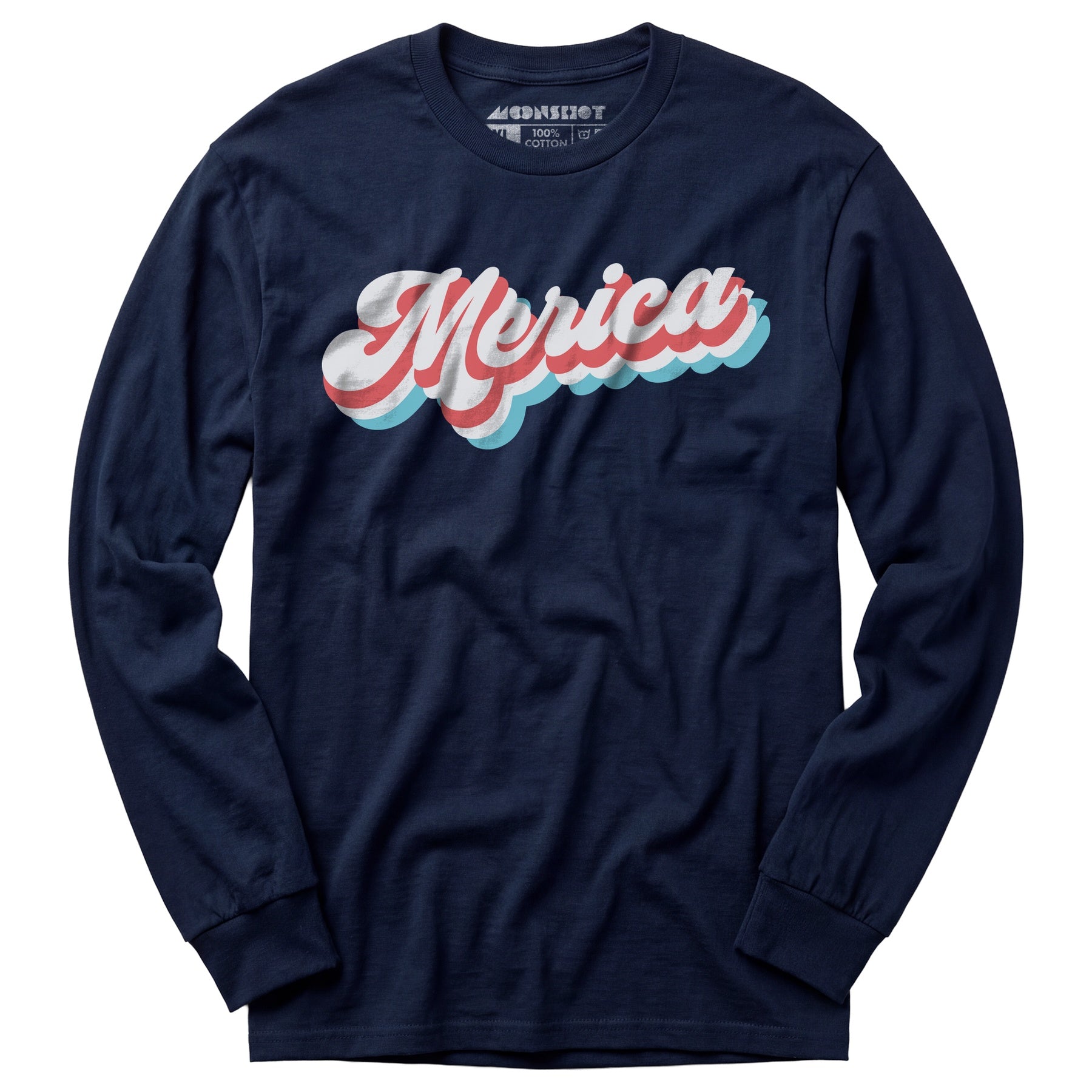 Merica Retro Stylish - Long Sleeve T-Shirt