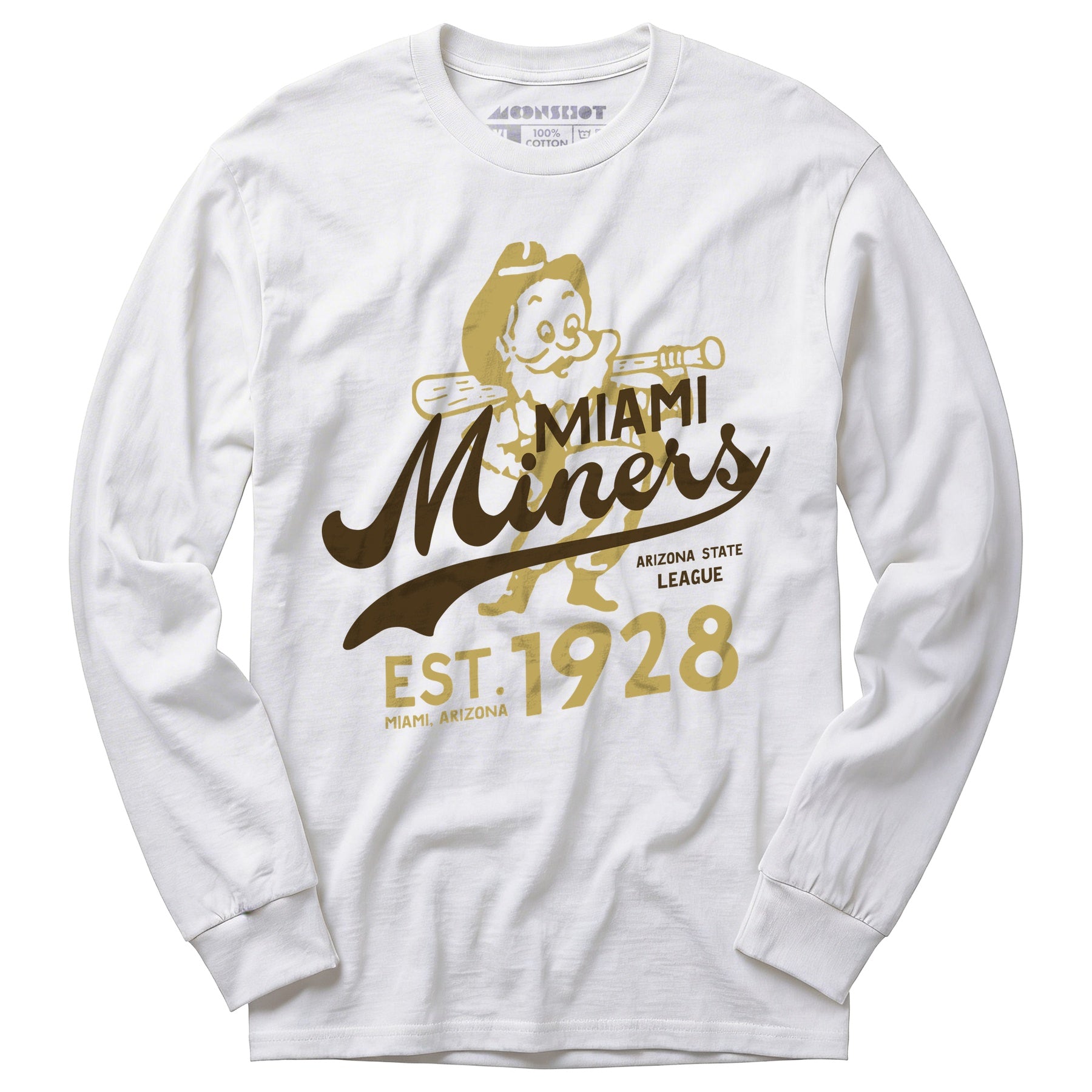 Miami Miners - Arizona - Vintage Defunct Baseball Teams - Long Sleeve T-Shirt