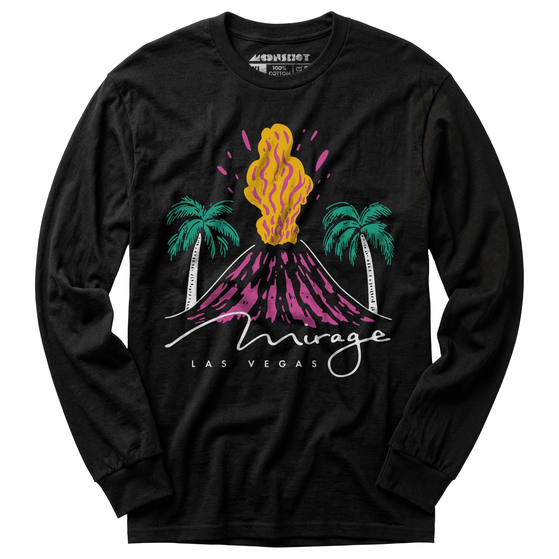 Mirage Volcano - Vintage Las Vegas - Long Sleeve T-Shirt