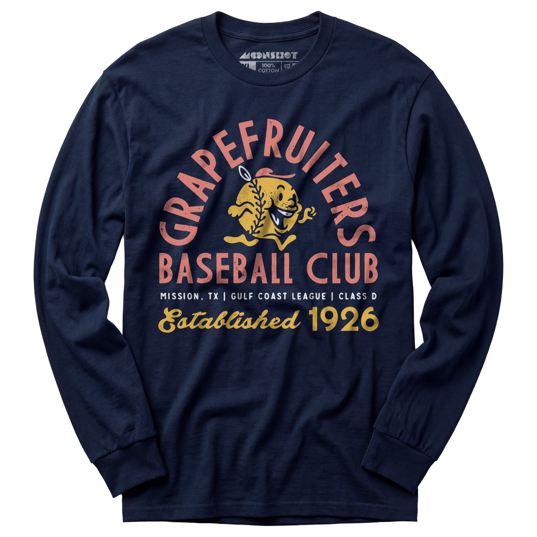 Mission Grapefruiters - Texas - Vintage Defunct Baseball Teams - Long Sleeve T-Shirt