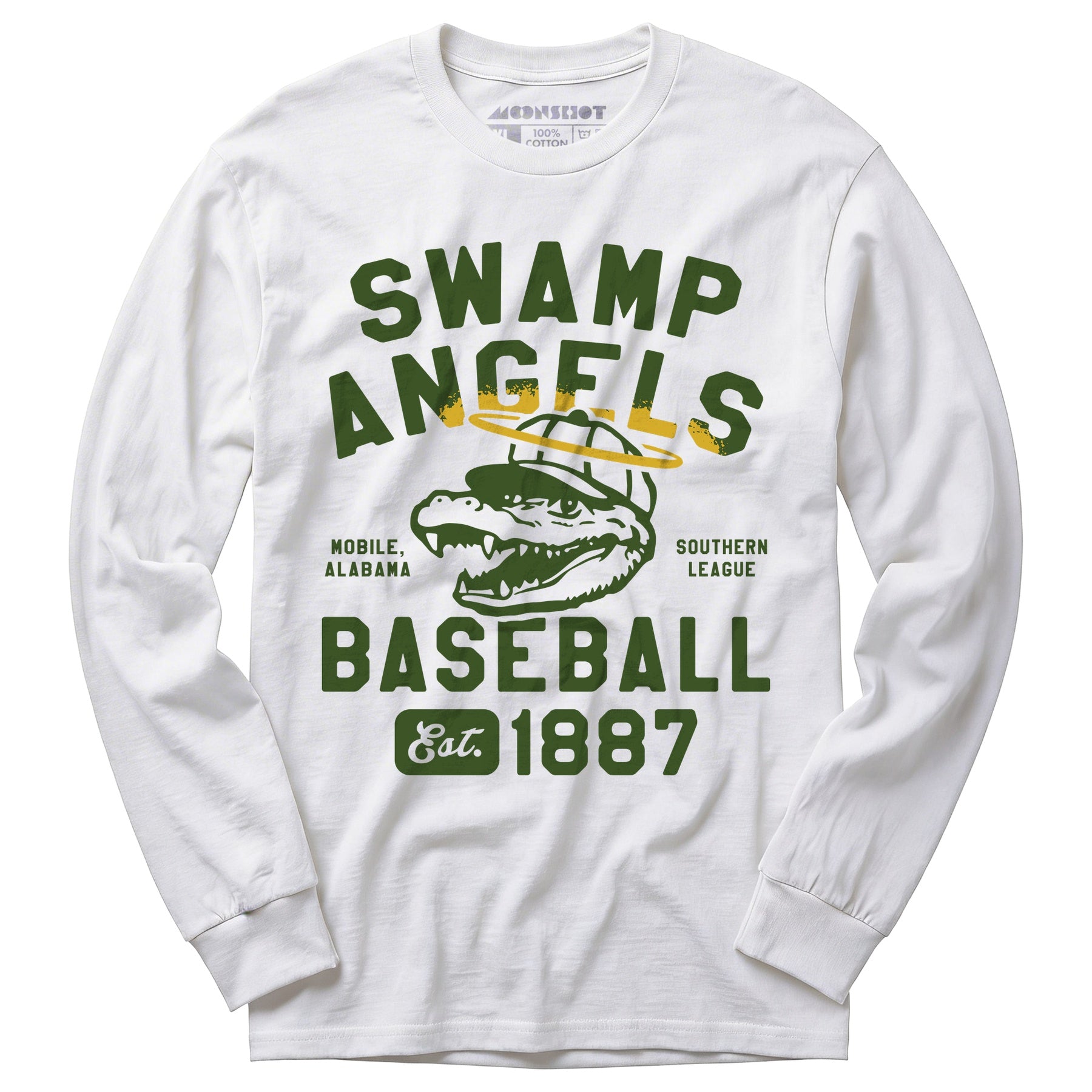 Mobile Swamp Angels - Alabama - Vintage Defunct Baseball Teams - Long Sleeve T-Shirt