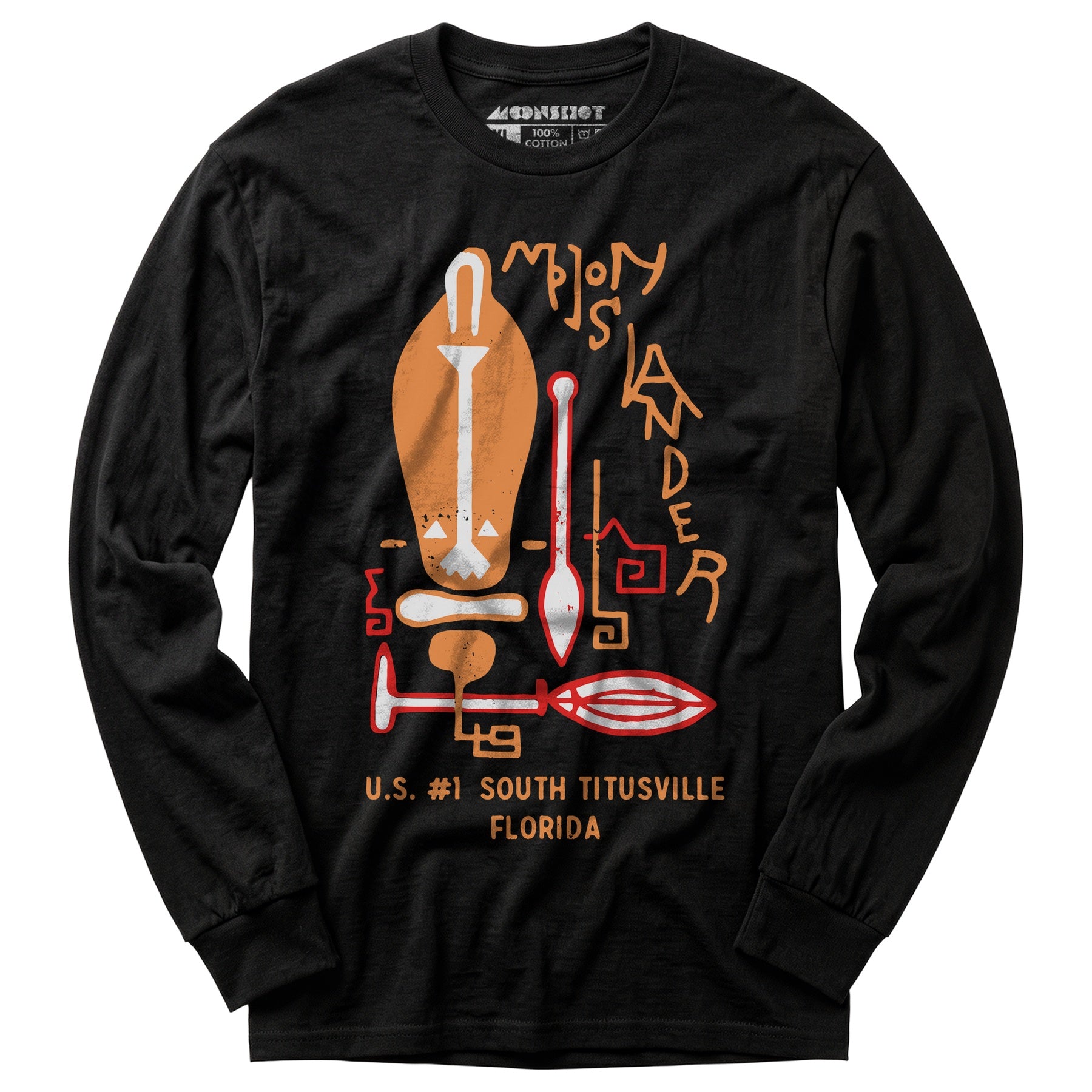 Moon Islander - Titusville, FL - Vintage Tiki Bar - Long Sleeve T-Shirt