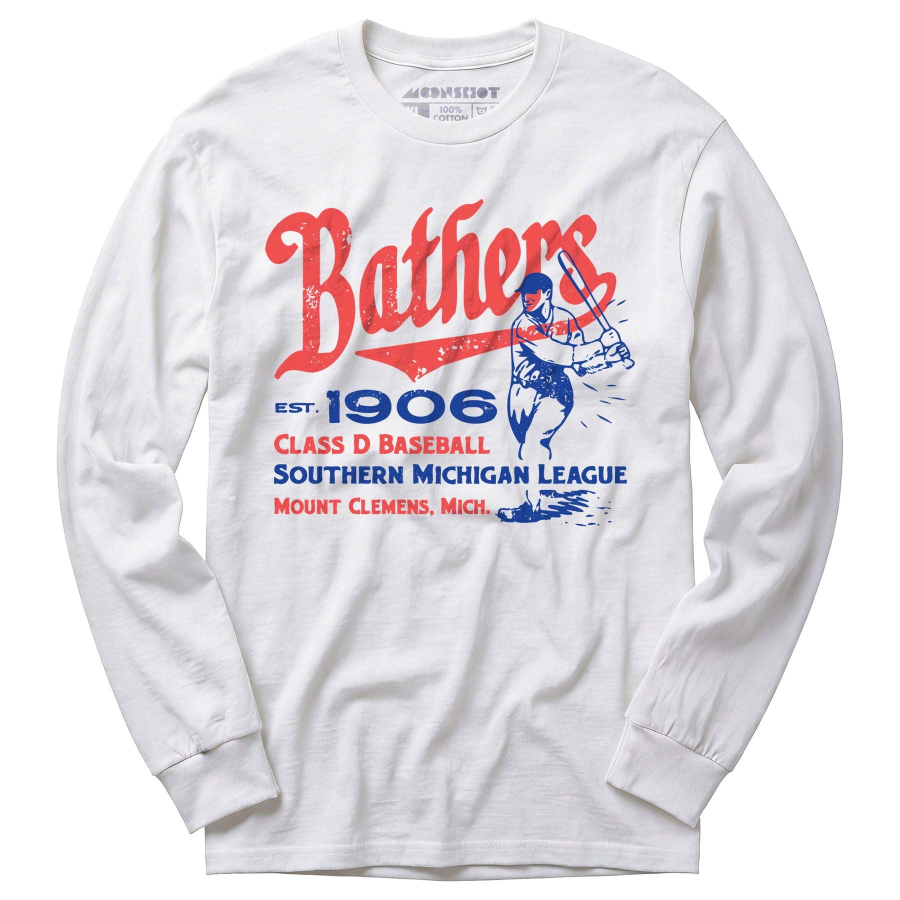 Mount Clemens Bathers - Michigan - Vintage Defunct Baseball Teams - Long Sleeve T-Shirt