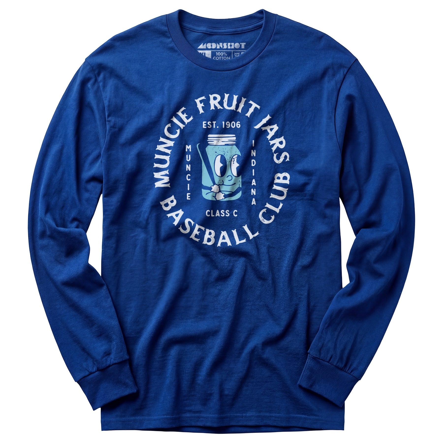Muncie Fruit Jars - Indiana - Vintage Defunct Baseball Teams - Long Sleeve T-Shirt
