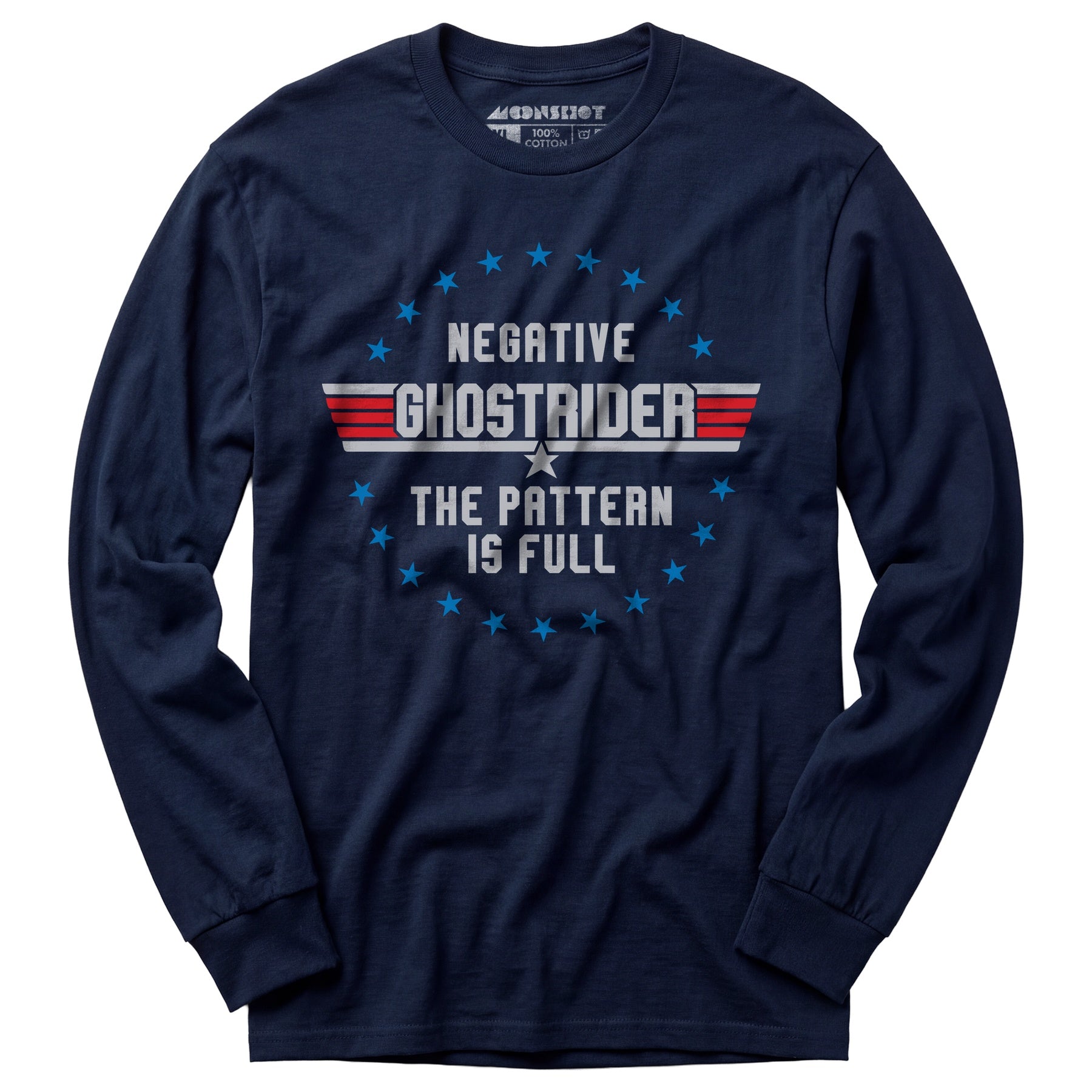 Negative Ghostrider The Pattern is Full - Long Sleeve T-Shirt