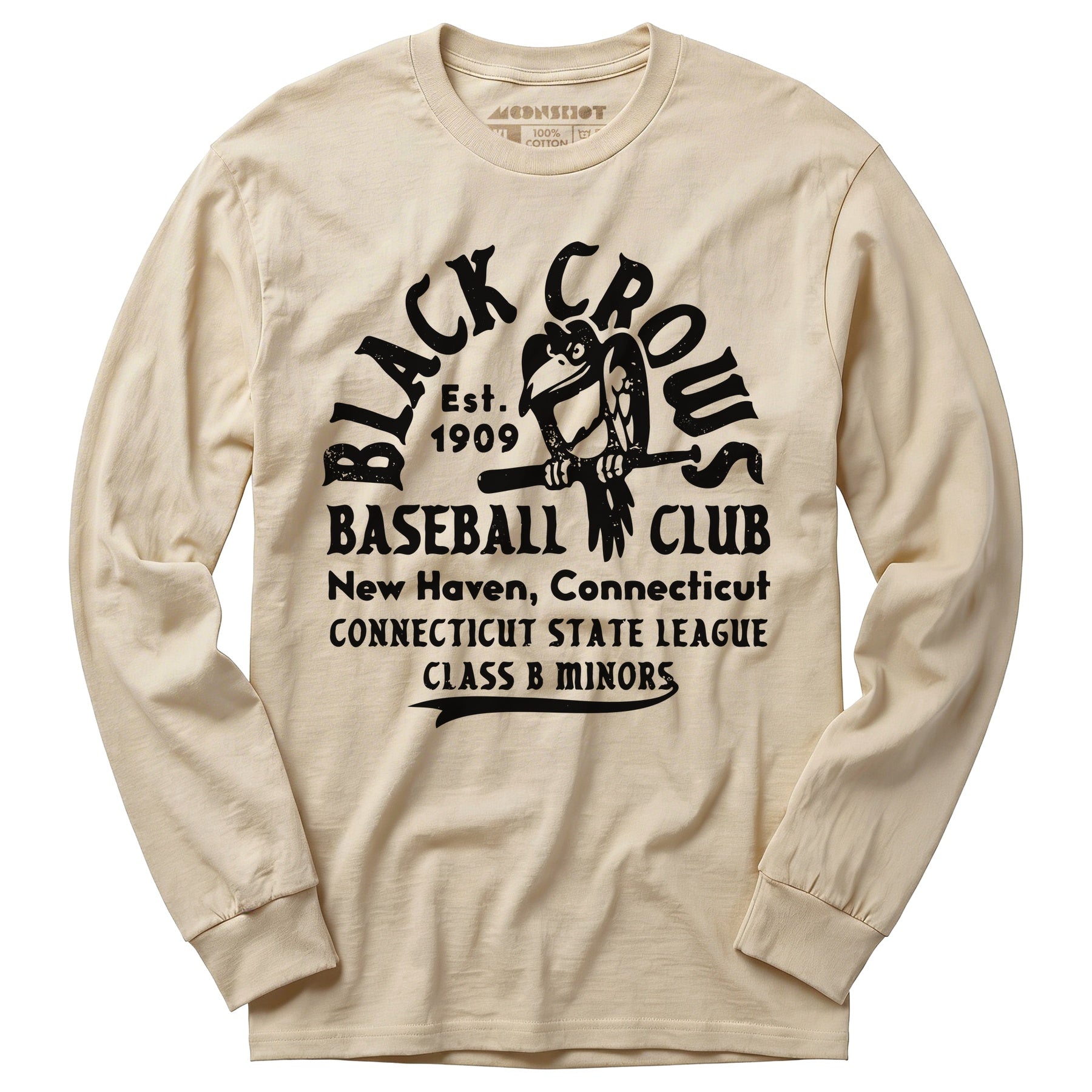 New Haven Black Crows - Connecticut - Vintage Defunct Baseball Teams - Long Sleeve T-Shirt