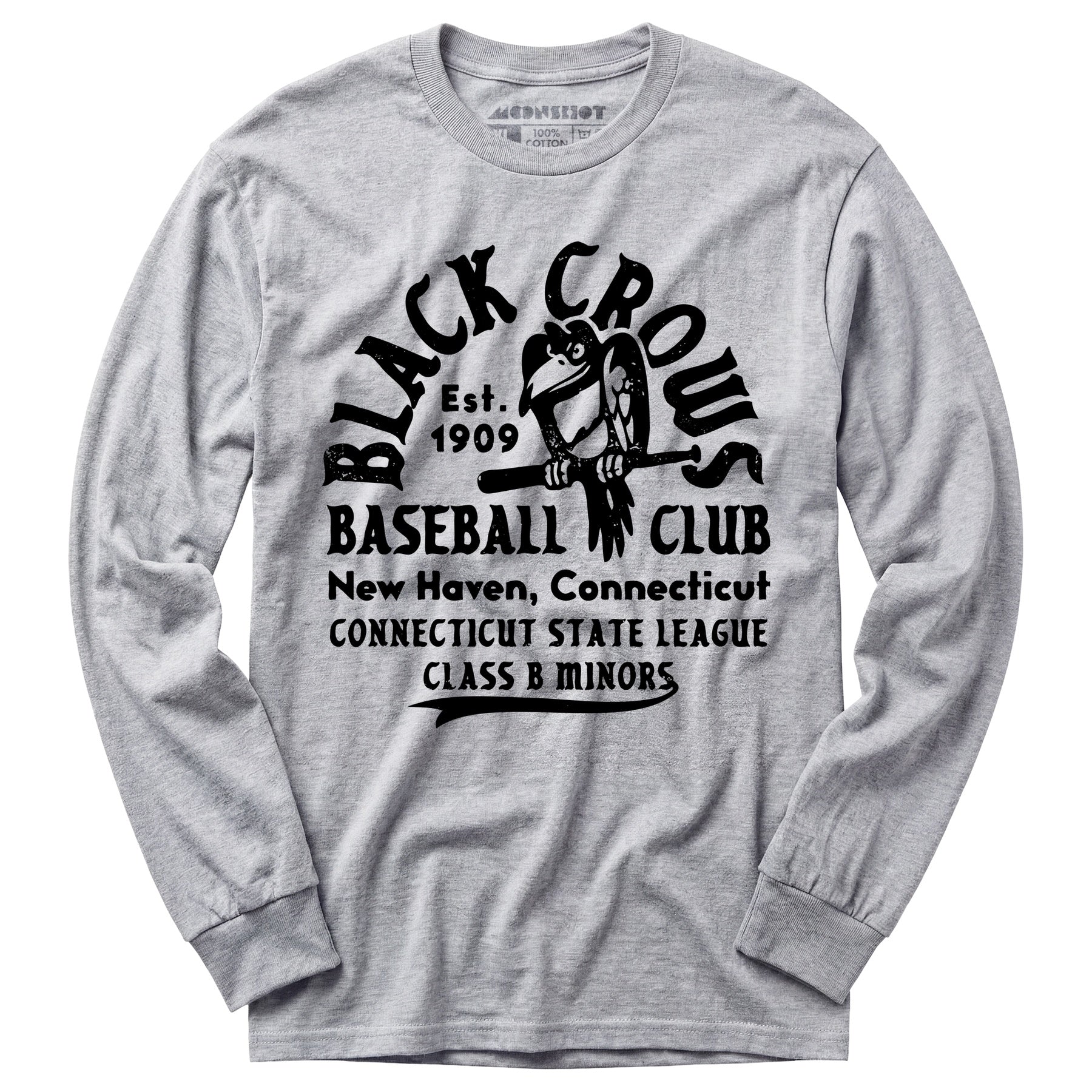 New Haven Black Crows - Connecticut - Vintage Defunct Baseball Teams - Long Sleeve T-Shirt