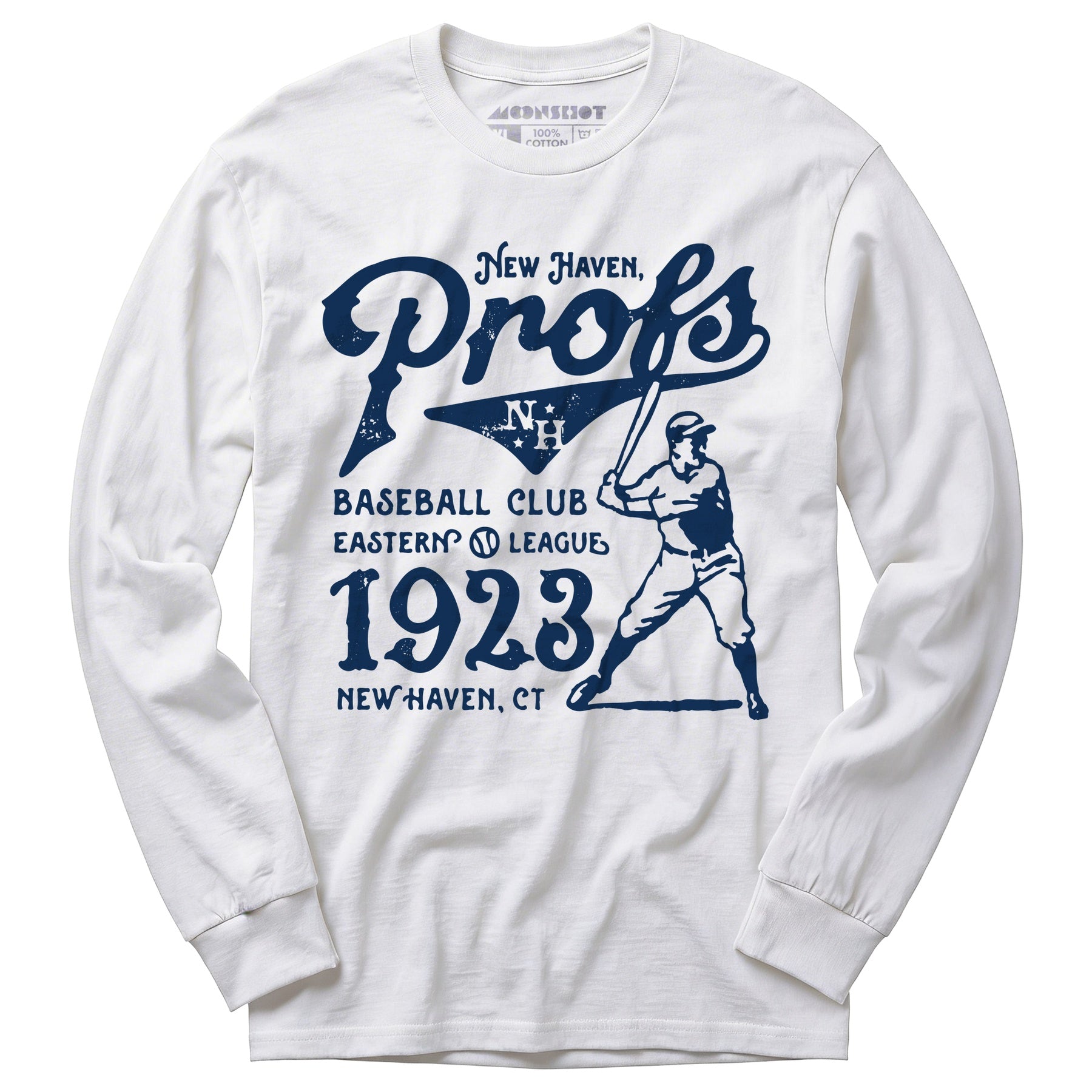 New Haven Profs - Connecticut - Vintage Defunct Baseball Teams - Long Sleeve T-Shirt