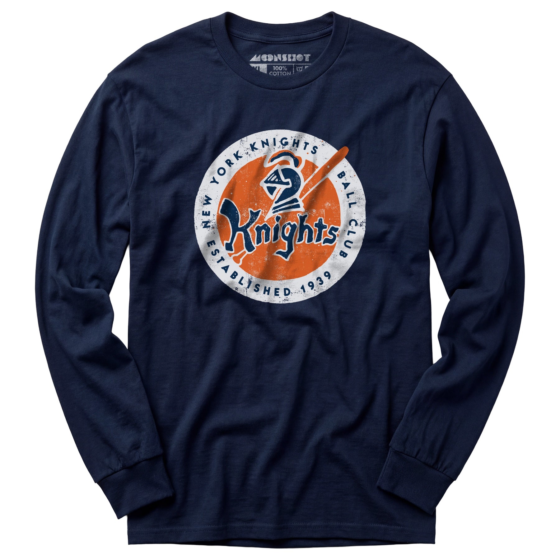 New York Knights Ball Club Patch - Long Sleeve T-Shirt