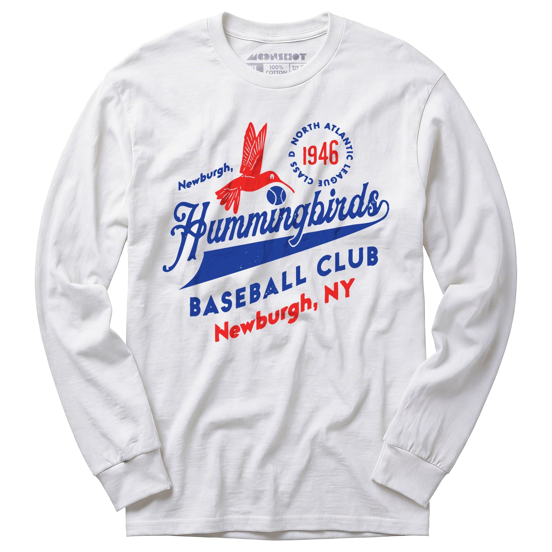 Newburgh Hummingbirds - New York - Vintage Defunct Baseball Teams - Long Sleeve T-Shirt