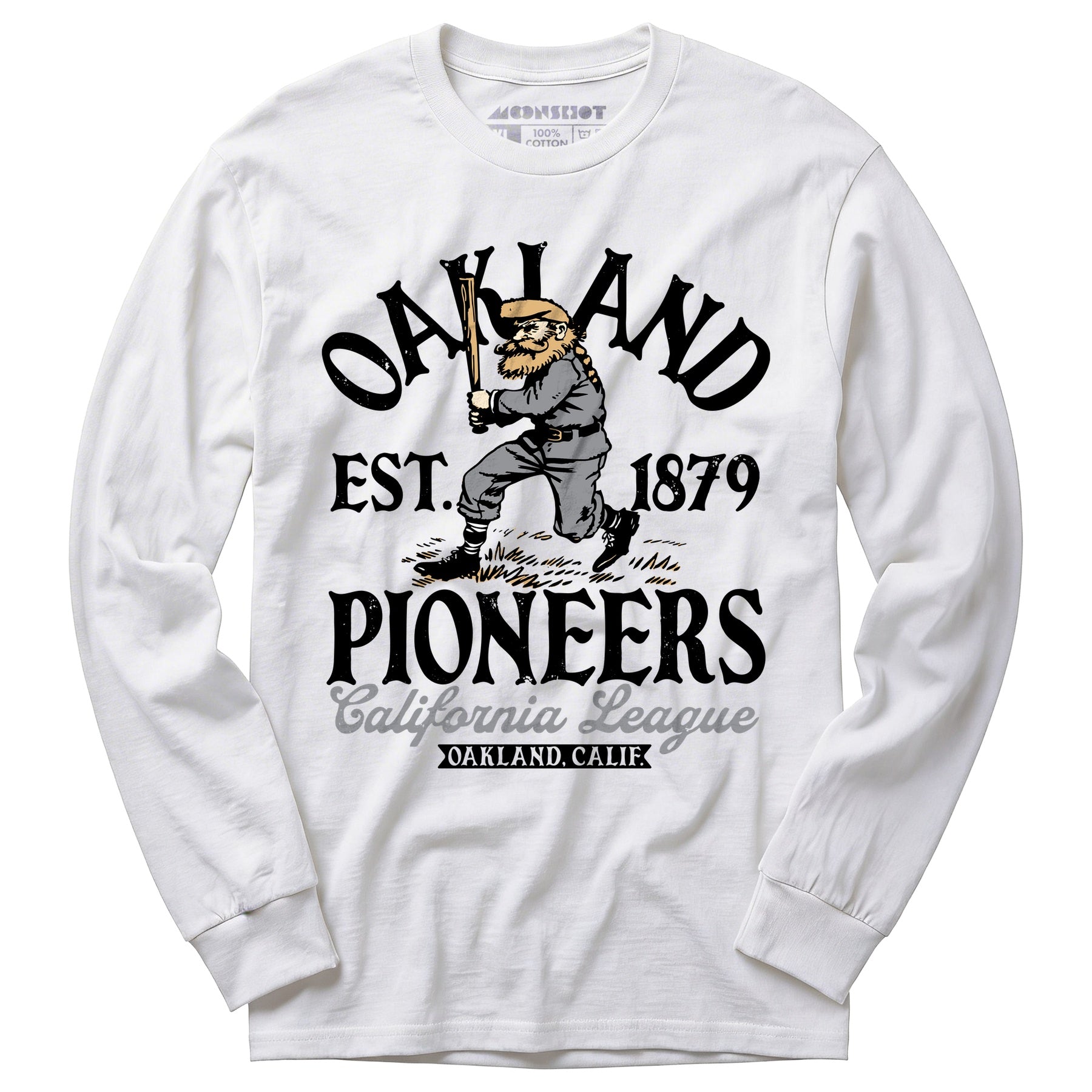 Oakland Pioneers - California - Vintage Defunct Baseball Teams - Long Sleeve T-Shirt