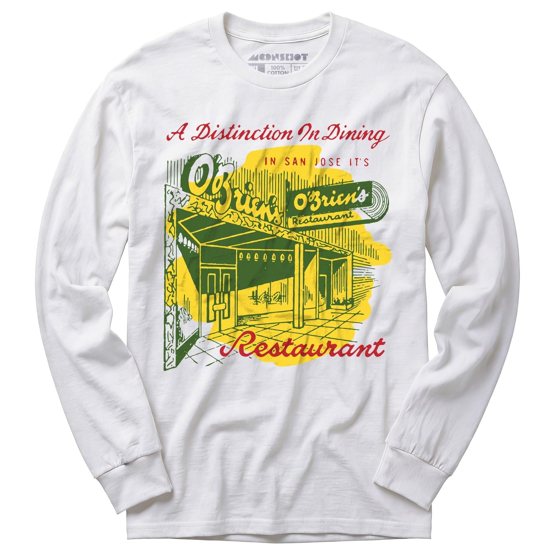 O'Brien's - San Jose, CA - Vintage Restaurant - Long Sleeve T-Shirt