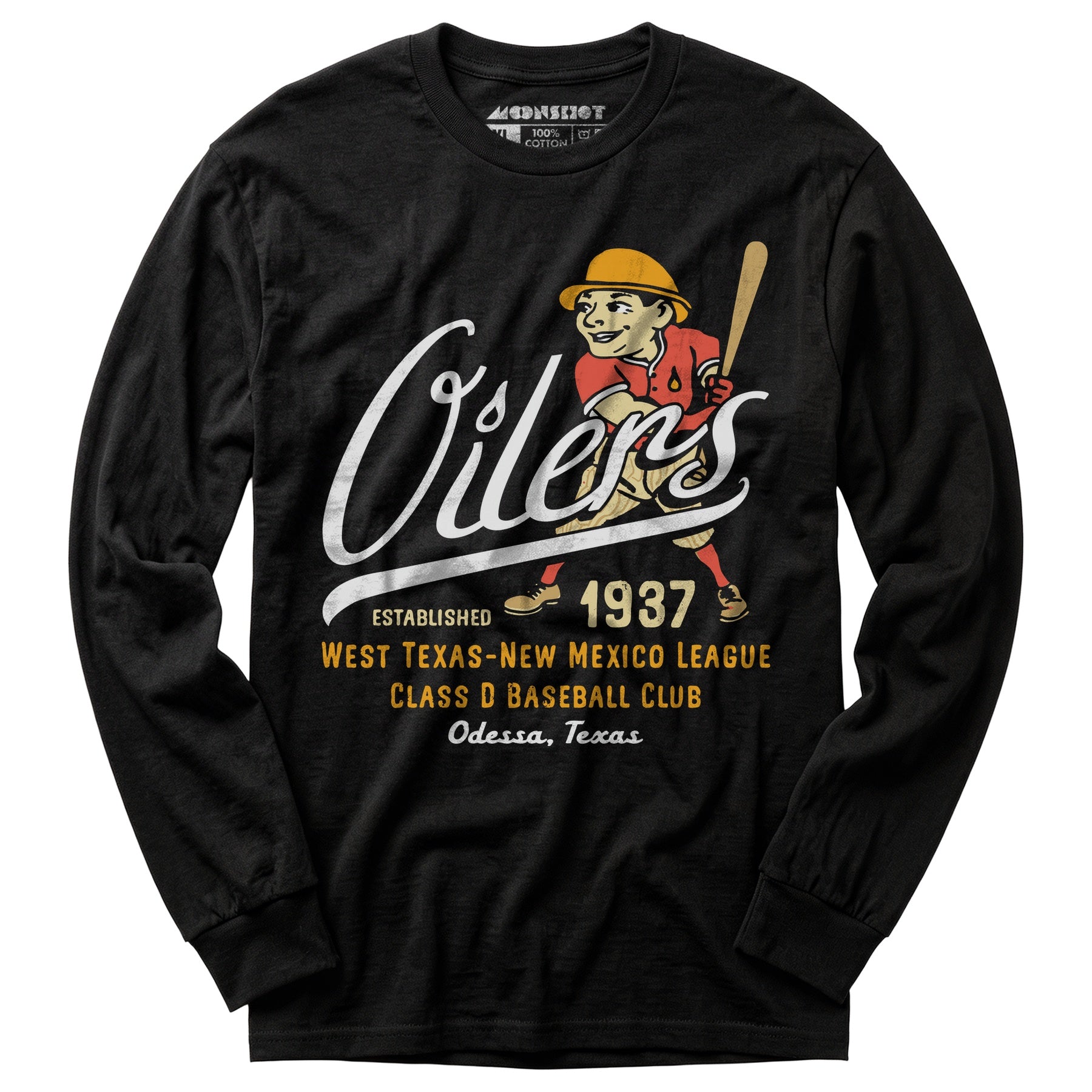Odessa Oilers - Texas - Vintage Defunct Baseball Teams - Long Sleeve T-Shirt
