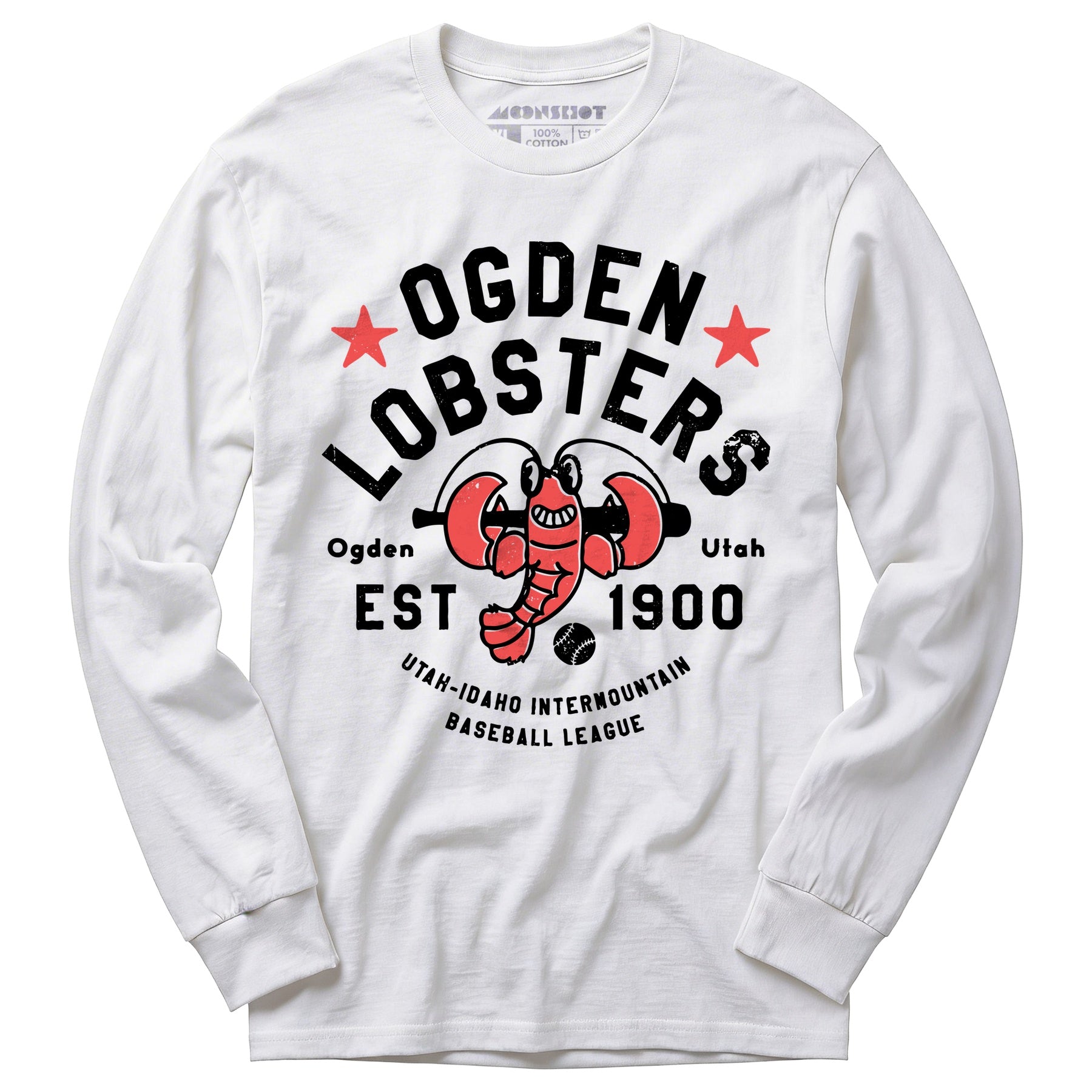 Ogden Lobsters - Utah - Vintage Defunct Baseball Teams - Long Sleeve T-Shirt
