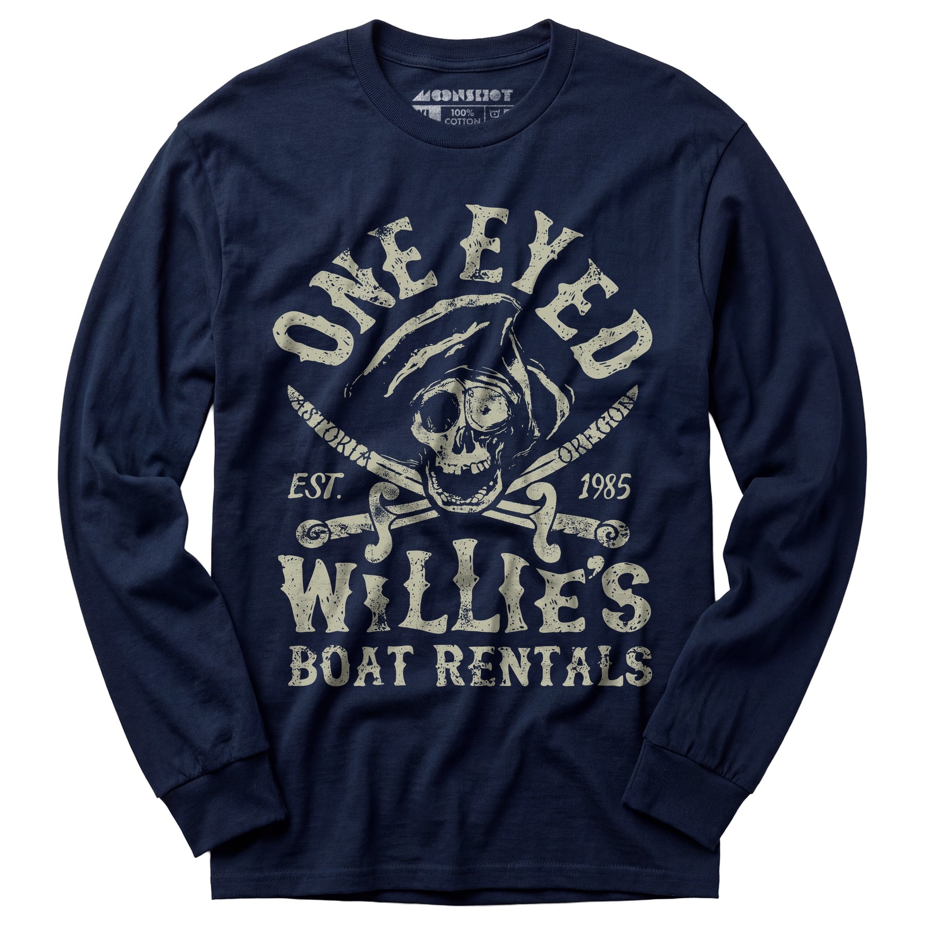 One Eyed Willie's Boat Rentals - Long Sleeve T-Shirt