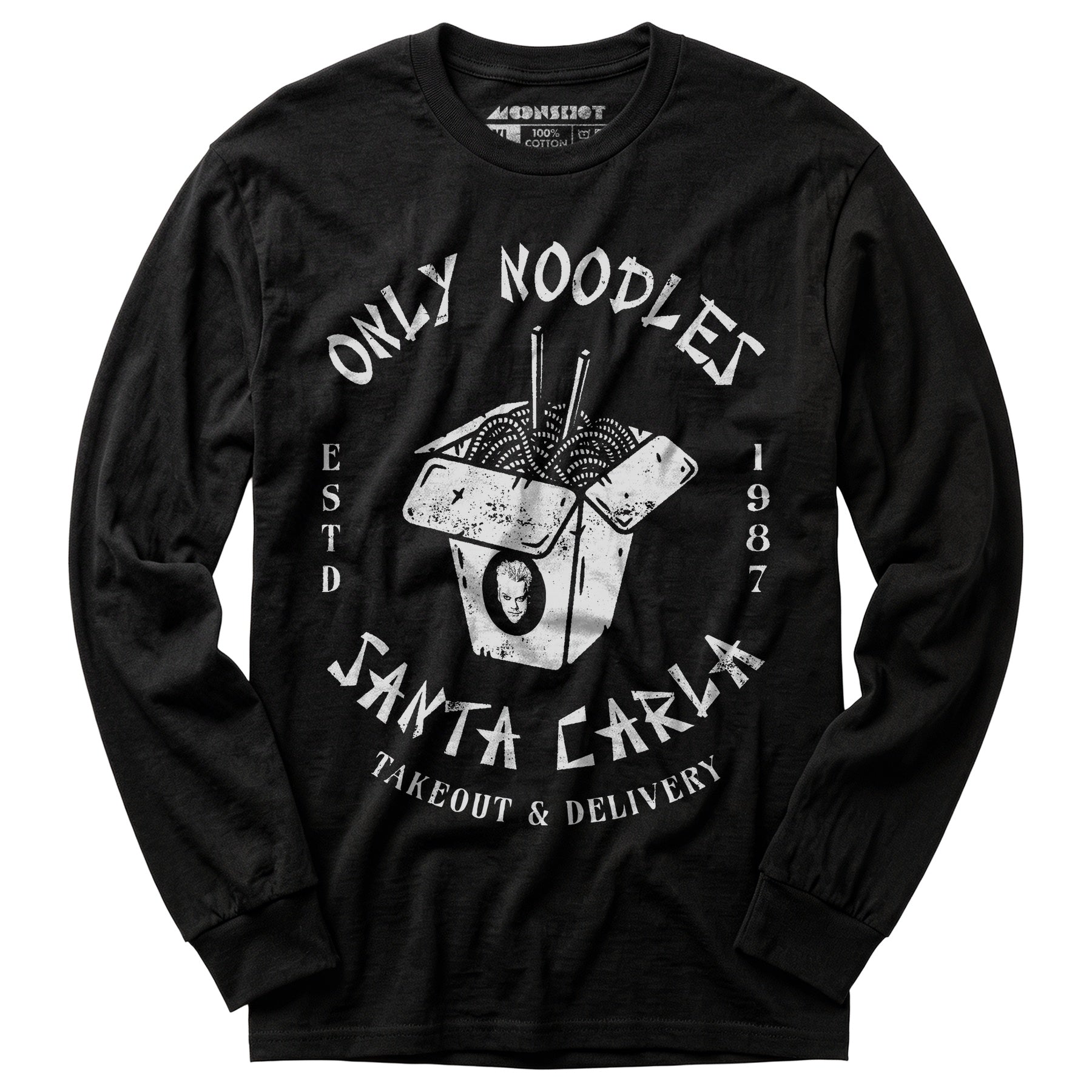 Only Noodles Takeout & Delivery - Santa Carla - Long Sleeve T-Shirt
