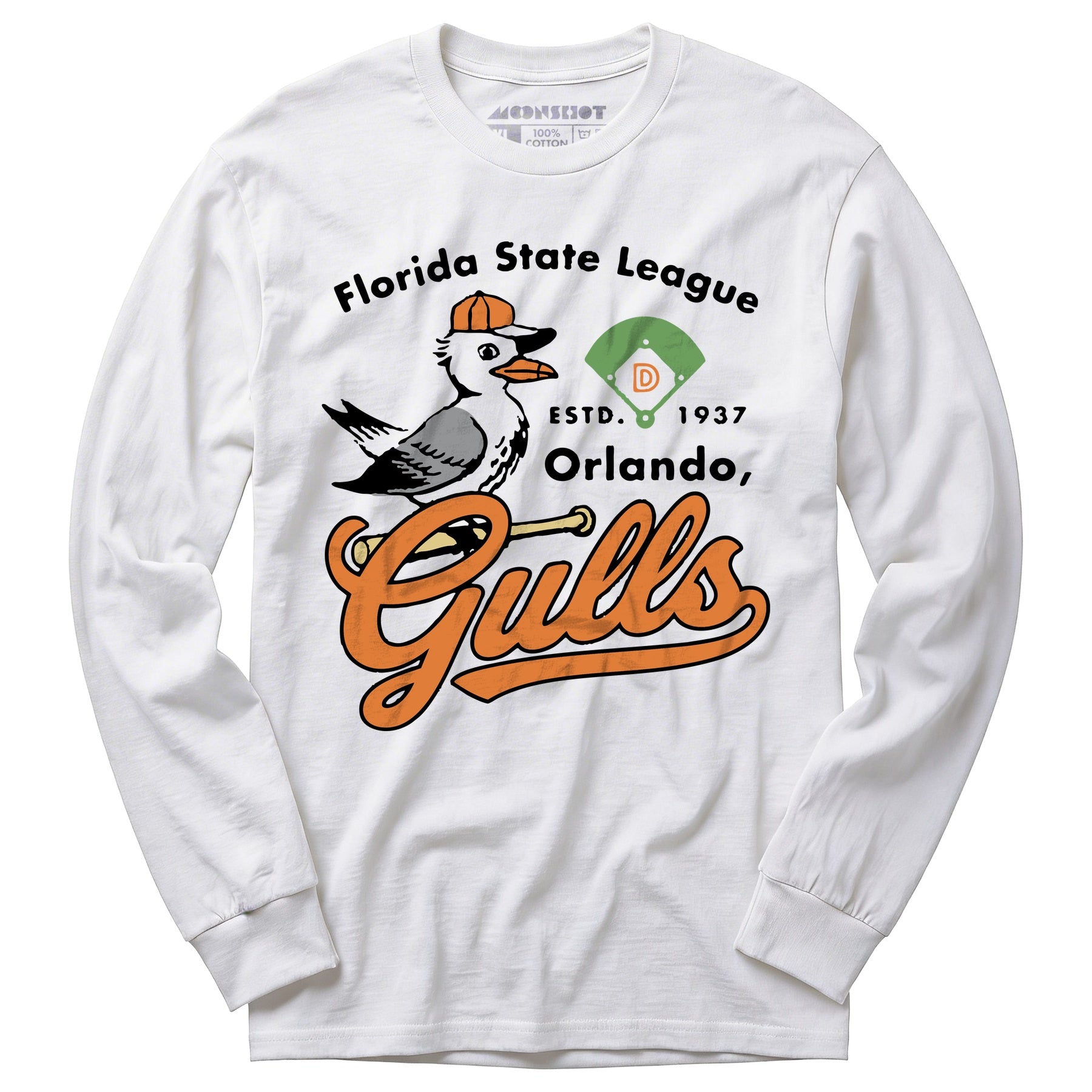 Orlando Gulls - Florida - Vintage Defunct Baseball Teams - Long Sleeve T-Shirt