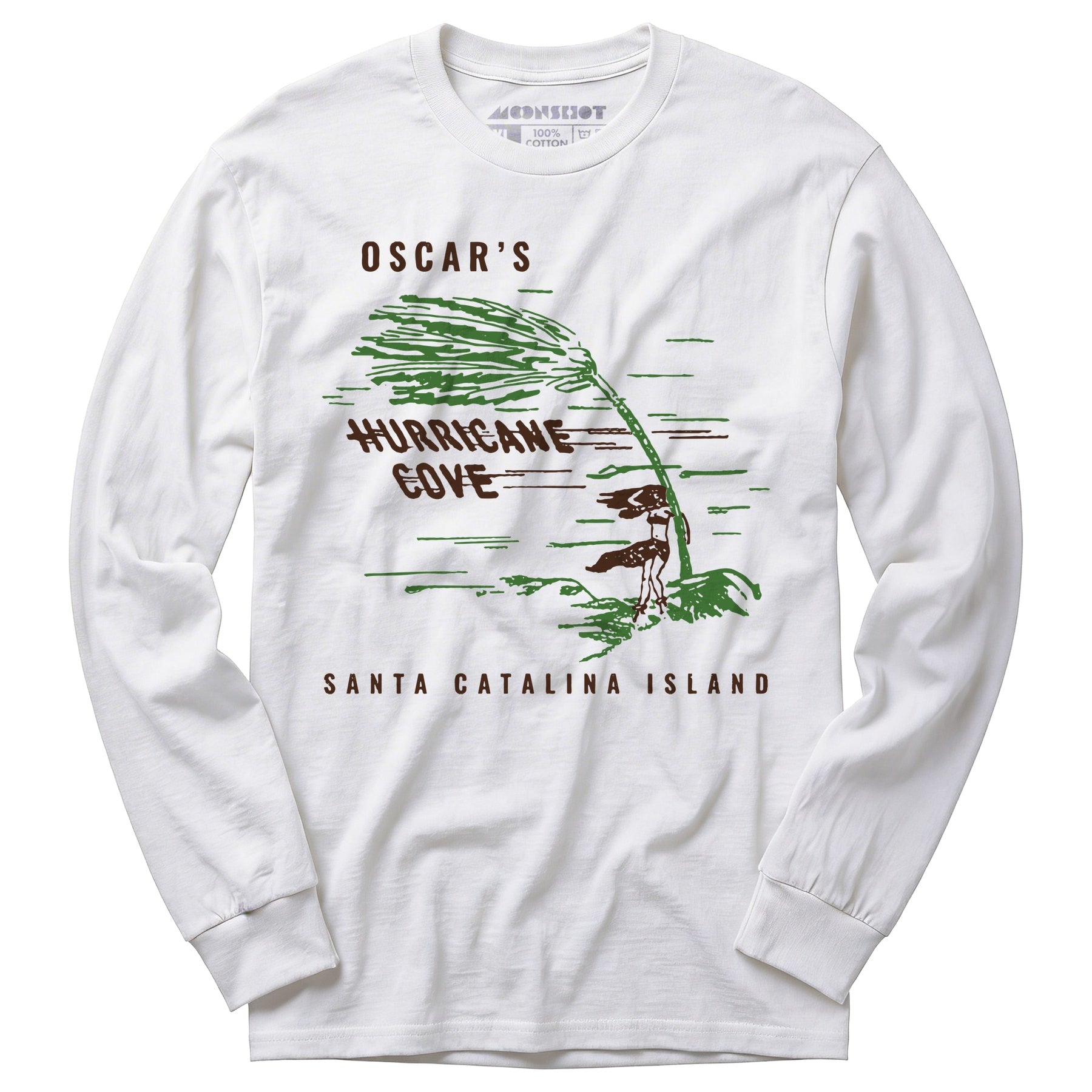 Oscar's Hurricane Cove - Catalina Island, CA - Vintage Tiki Bar - Long Sleeve T-Shirt