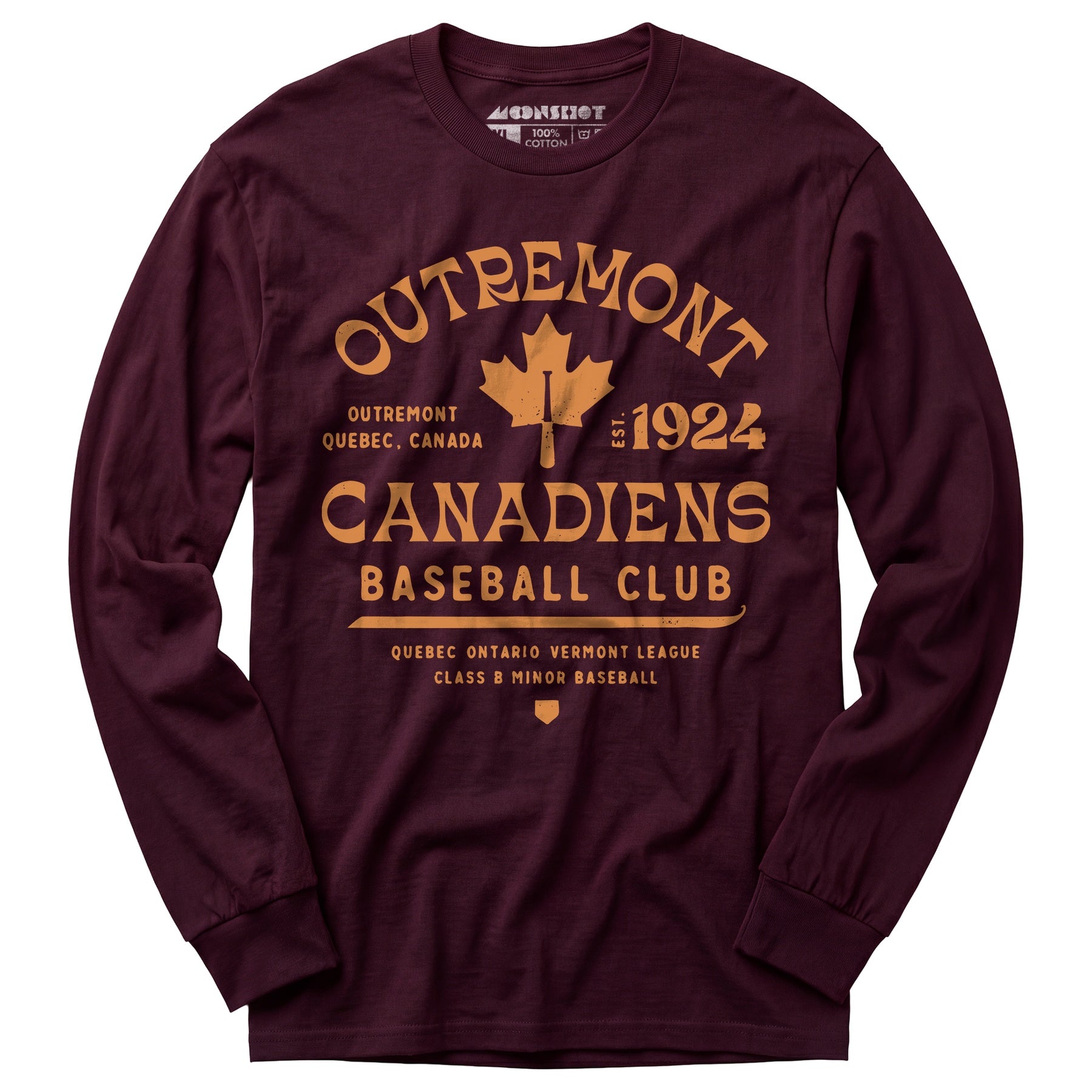 Outremont Canadiens - Canada - Vintage Defunct Baseball Teams - Long Sleeve T-Shirt