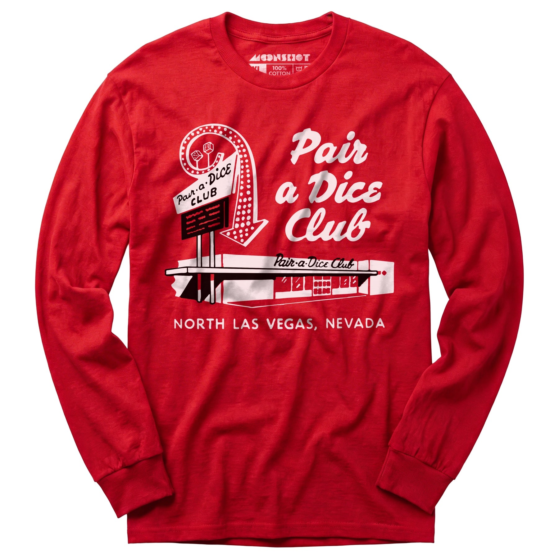 Pair a Dice Club - Vintage Las Vegas - Long Sleeve T-Shirt