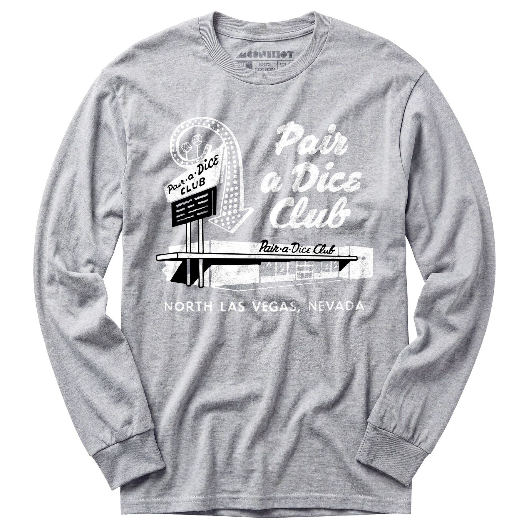 Pair a Dice Club - Vintage Las Vegas - Long Sleeve T-Shirt