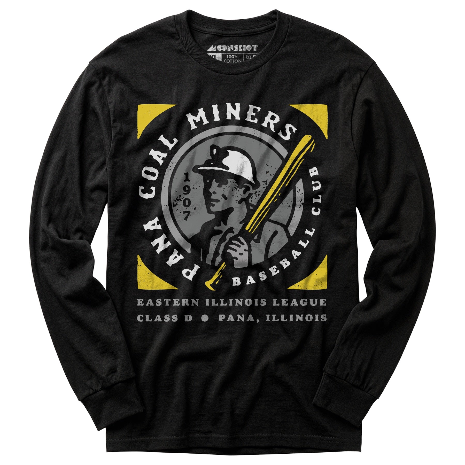 Pana Coal Miners - Illinois - Vintage Defunct Baseball Teams - Long Sleeve T-Shirt