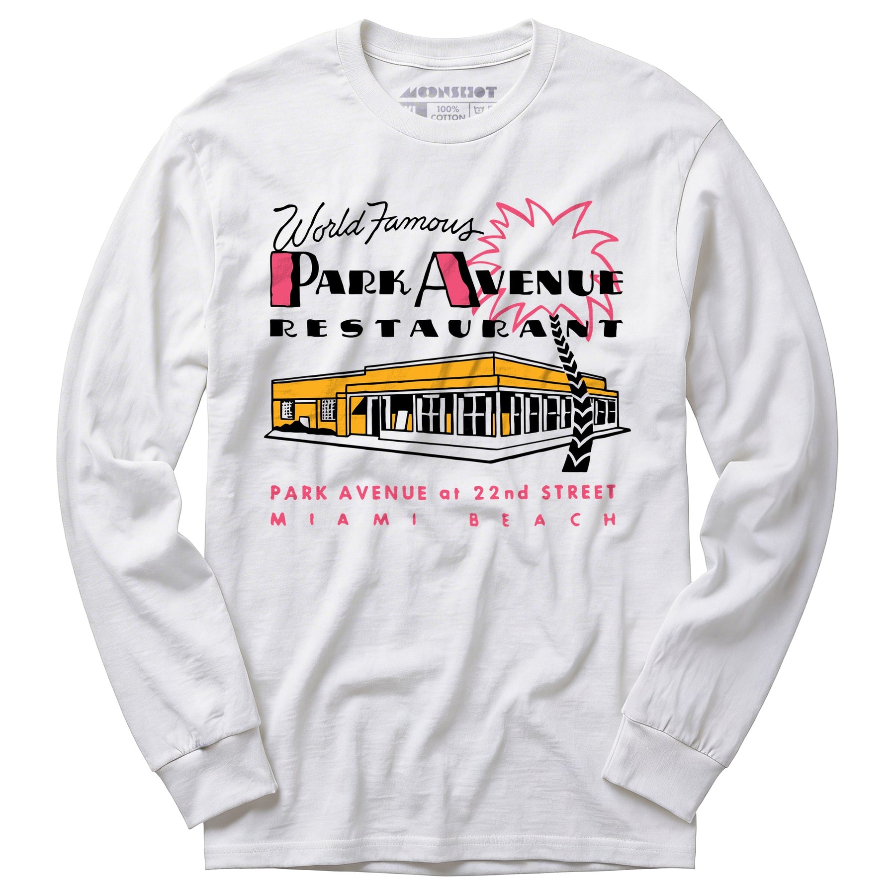Park Avenue - Miami Beach, FL - Vintage Restaurant - Long Sleeve T-Shirt