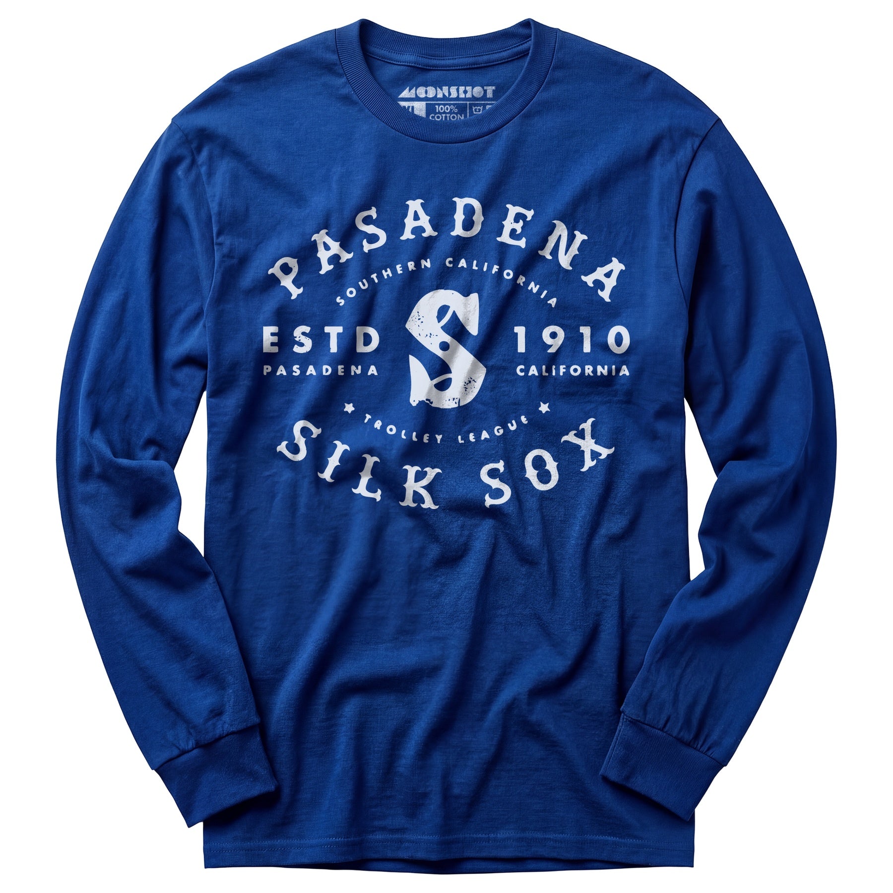 Pasadena Silk Sox - California - Vintage Defunct Baseball Teams - Long Sleeve T-Shirt