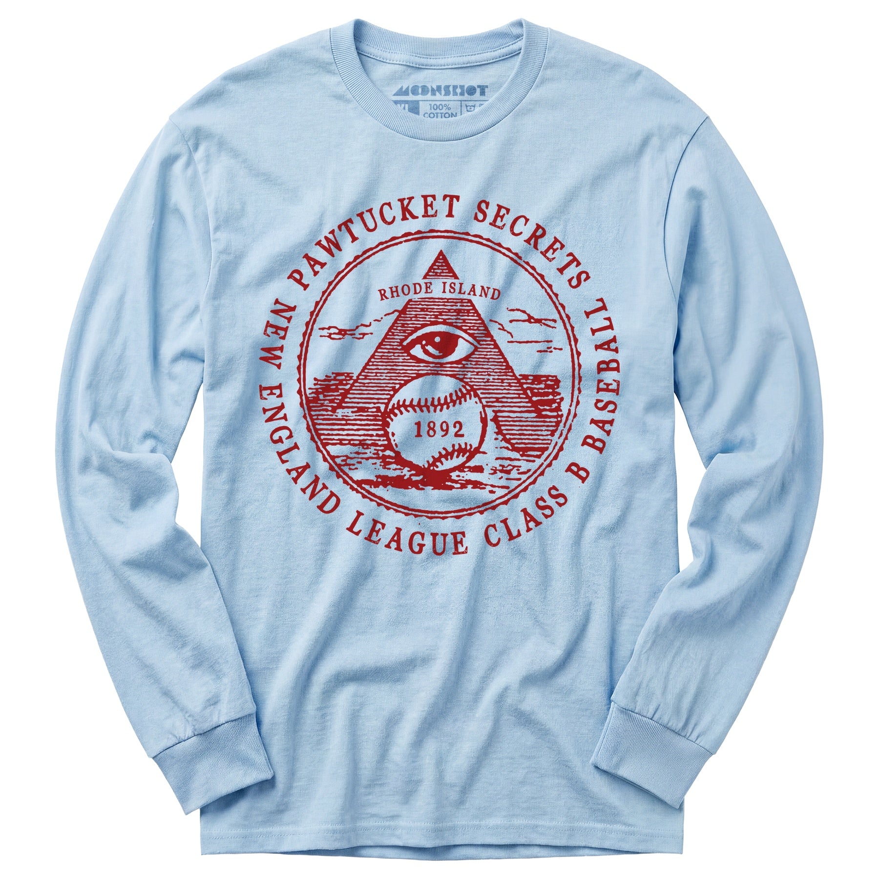 Pawtucket Secrets - Rhode Island - Vintage Defunct Baseball Teams - Long Sleeve T-Shirt