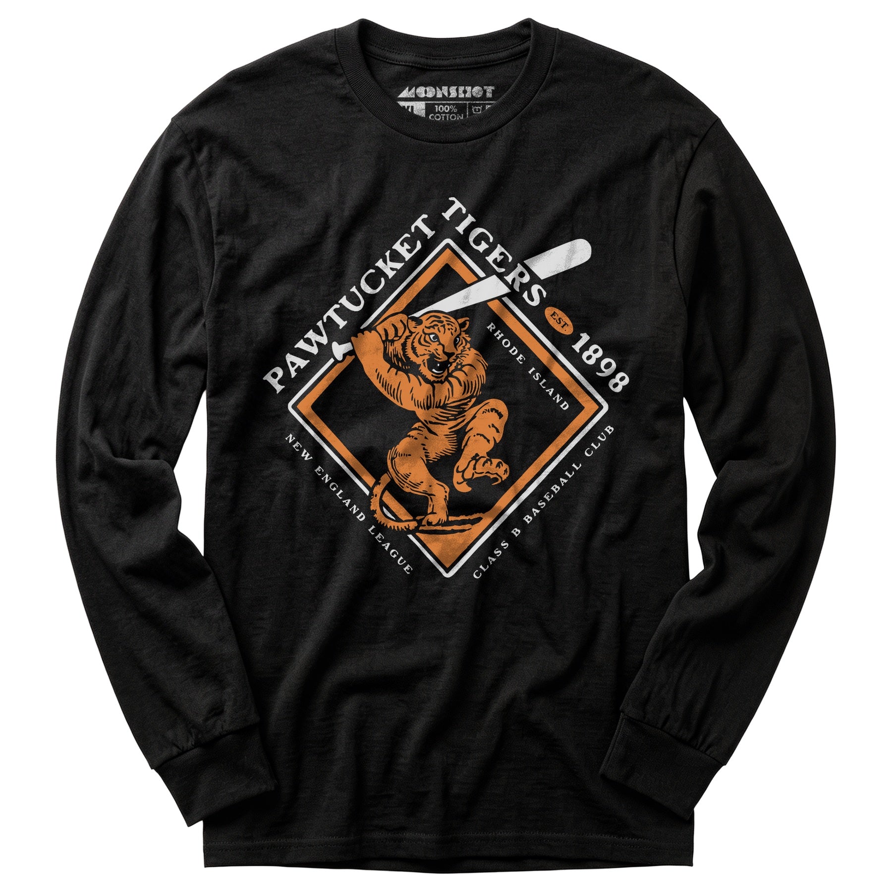 Pawtucket Tigers - Rhode Island - Vintage Defunct Baseball Teams - Long Sleeve T-Shirt