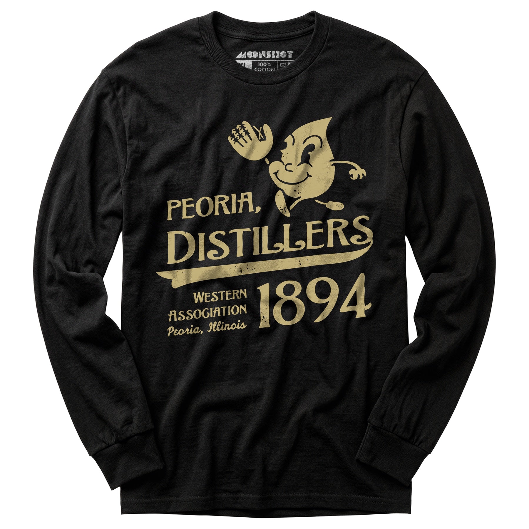 Peoria Distillers - Illinois - Vintage Defunct Baseball Teams - Long Sleeve T-Shirt