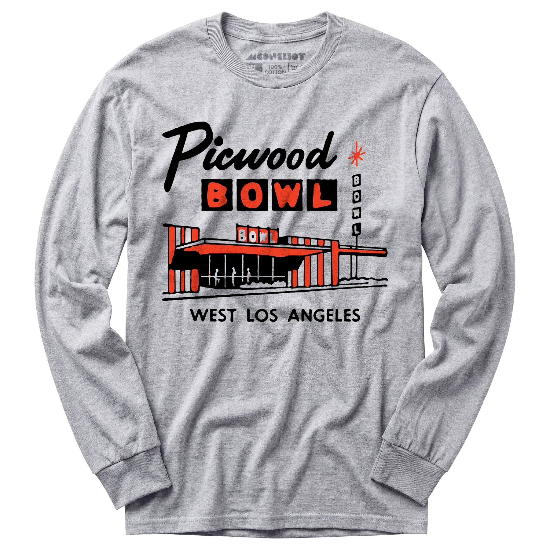 Picwood Bowl - Los Angeles, CA - Vintage Bowling Alley - Long Sleeve T-Shirt