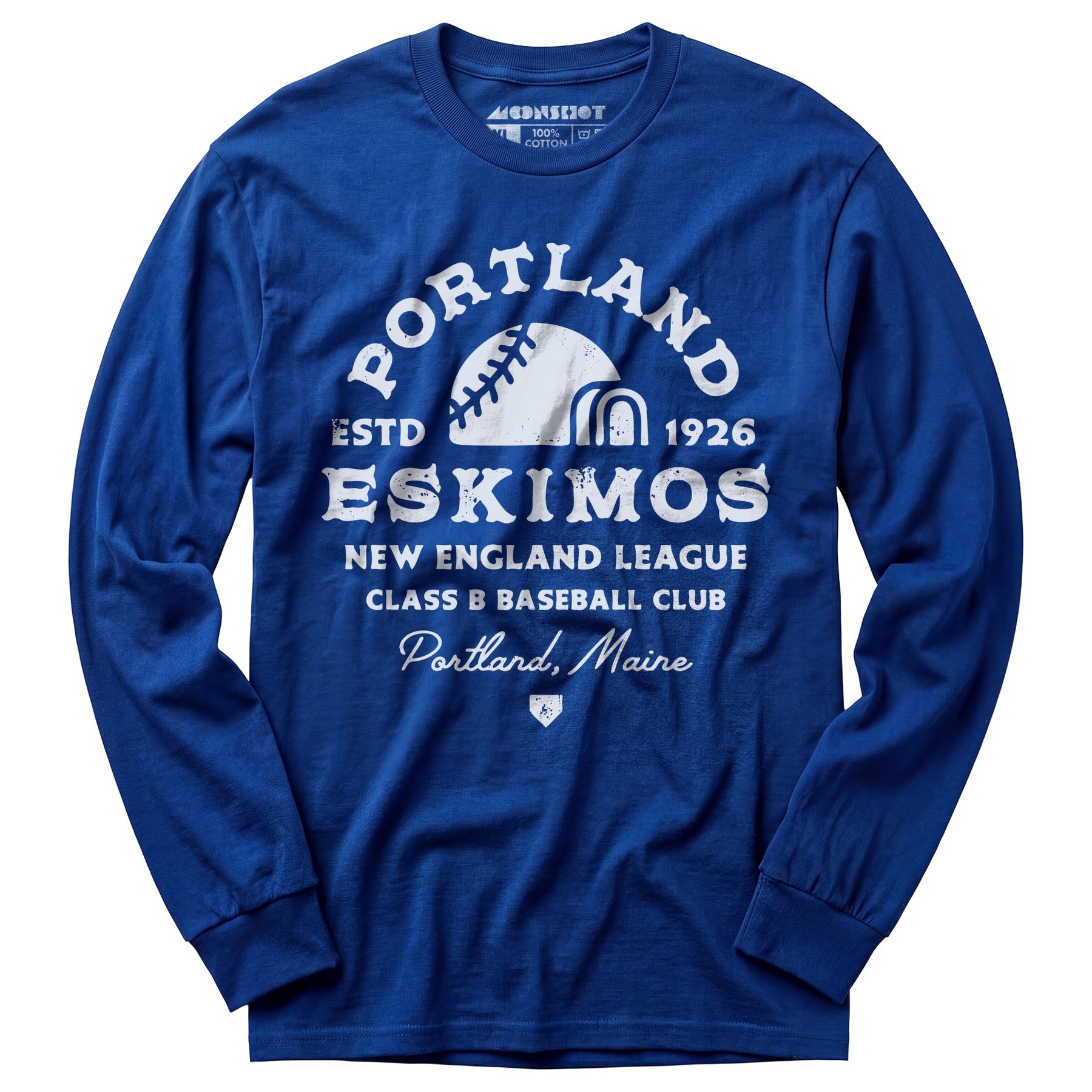Portland Eskimos - Maine - Vintage Defunct Baseball Teams - Long Sleeve T-Shirt