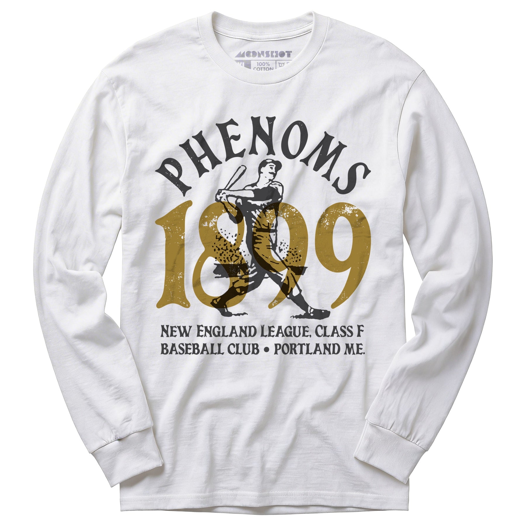 Portland Phenoms - Maine - Vintage Defunct Baseball Teams - Long Sleeve T-Shirt