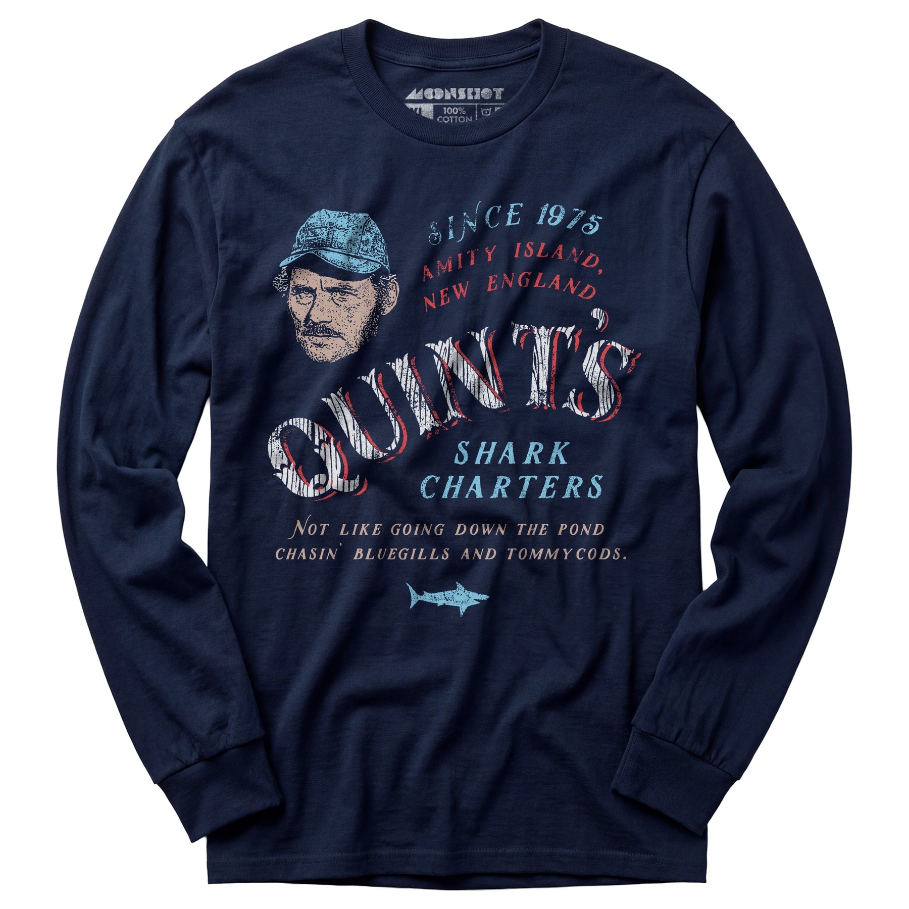 Quint's Shark Charters - Long Sleeve T-Shirt