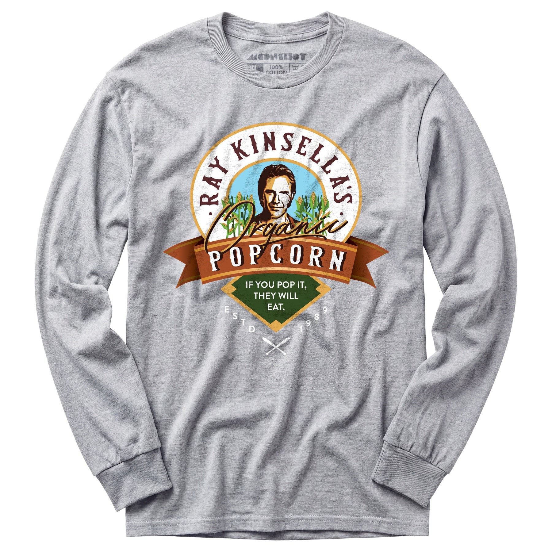 Ray Kinsella's Organic Popcorn - Long Sleeve T-Shirt
