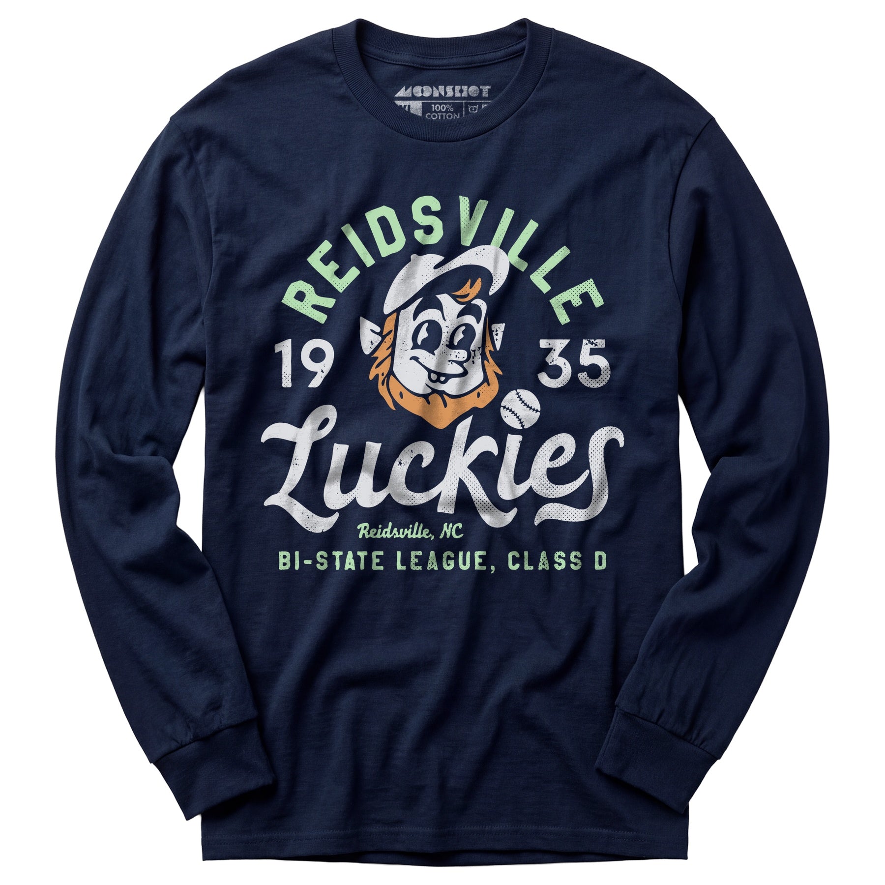 Reidsville Luckies - North Carolina - Vintage Defunct Baseball Teams - Long Sleeve T-Shirt