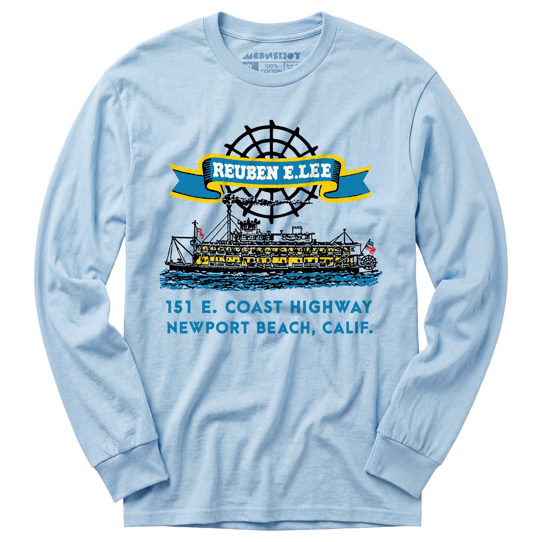 Reuben E. Lee - Newport Beach, CA - Vintage Restaurant - Long Sleeve T-Shirt