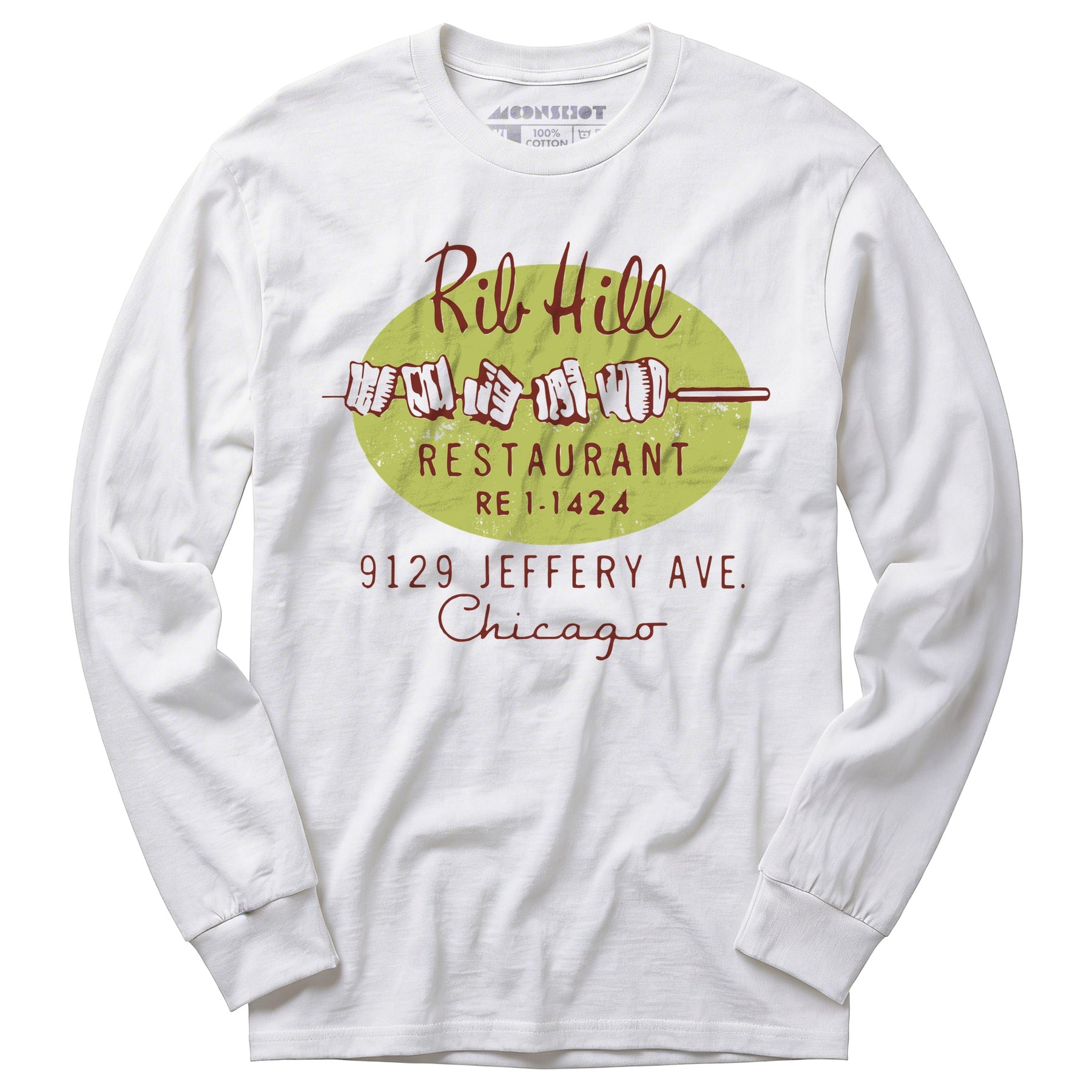 Rib Hill - Chicago, IL - Vintage Restaurant - Long Sleeve T-Shirt