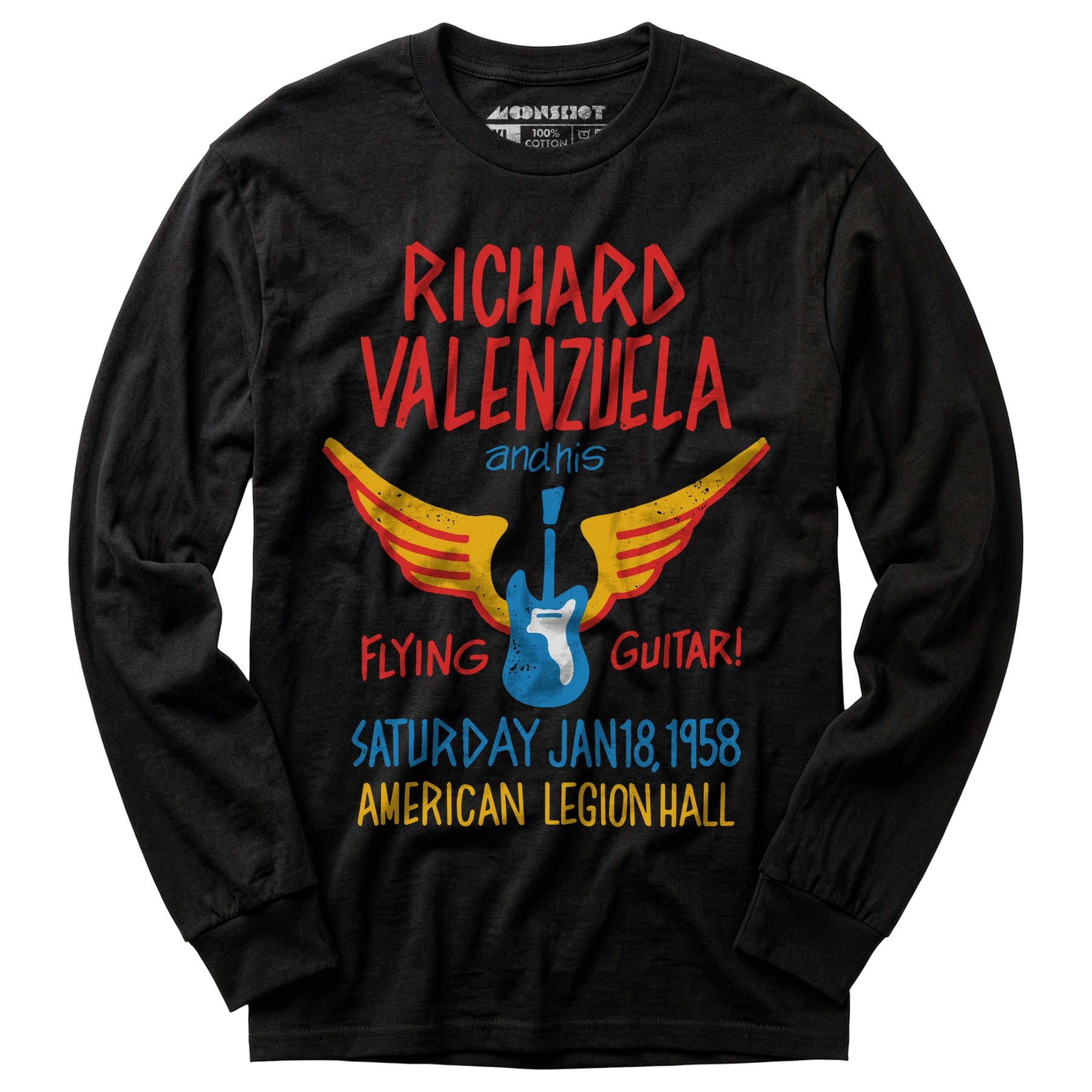 Richard Valenzuela and His Flying Guitar - Long Sleeve T-Shirt