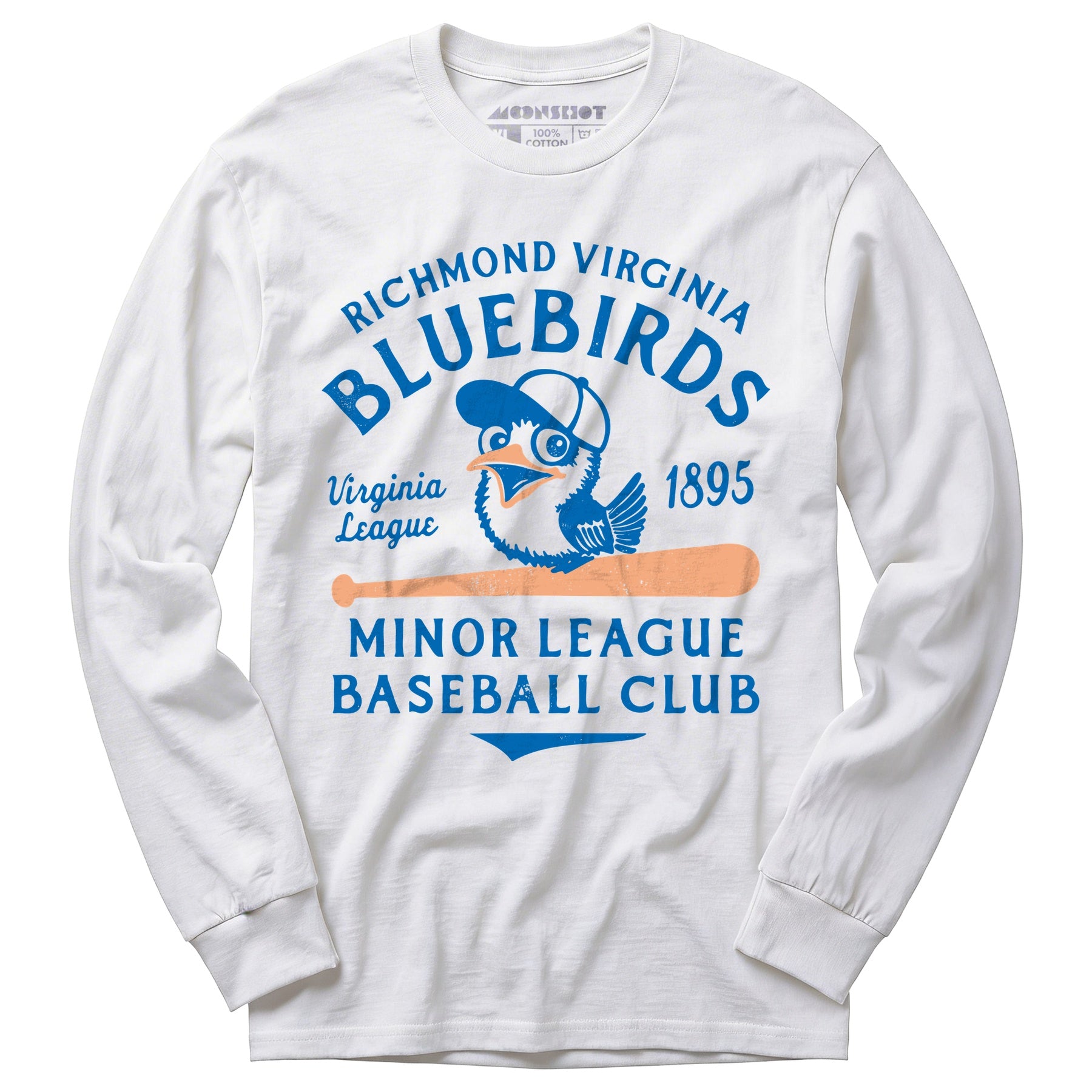 Richmond Bluebirds - Virginia - Vintage Defunct Baseball Teams - Long Sleeve T-Shirt