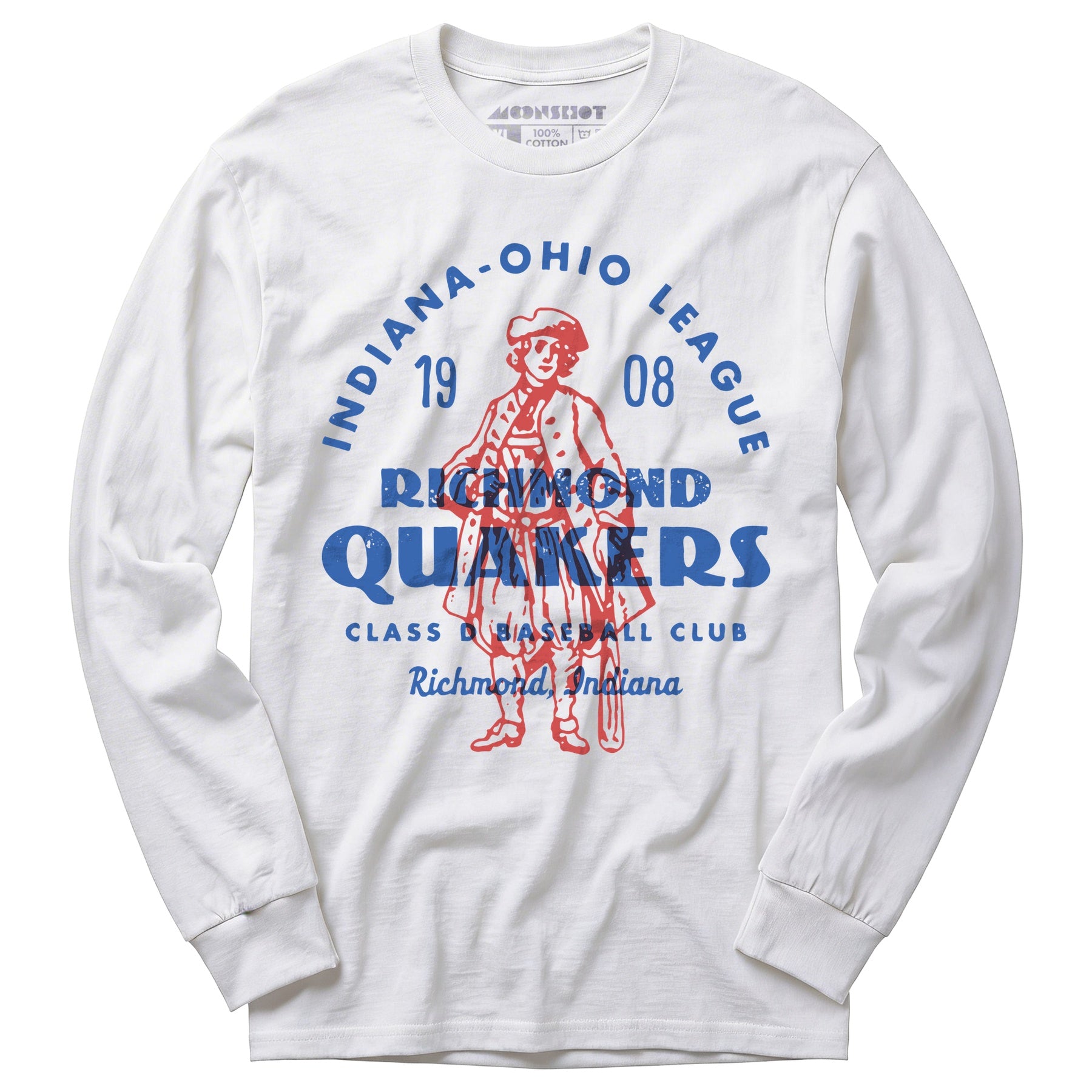 Richmond Quakers - Indiana - Vintage Defunct Baseball Teams - Long Sleeve T-Shirt